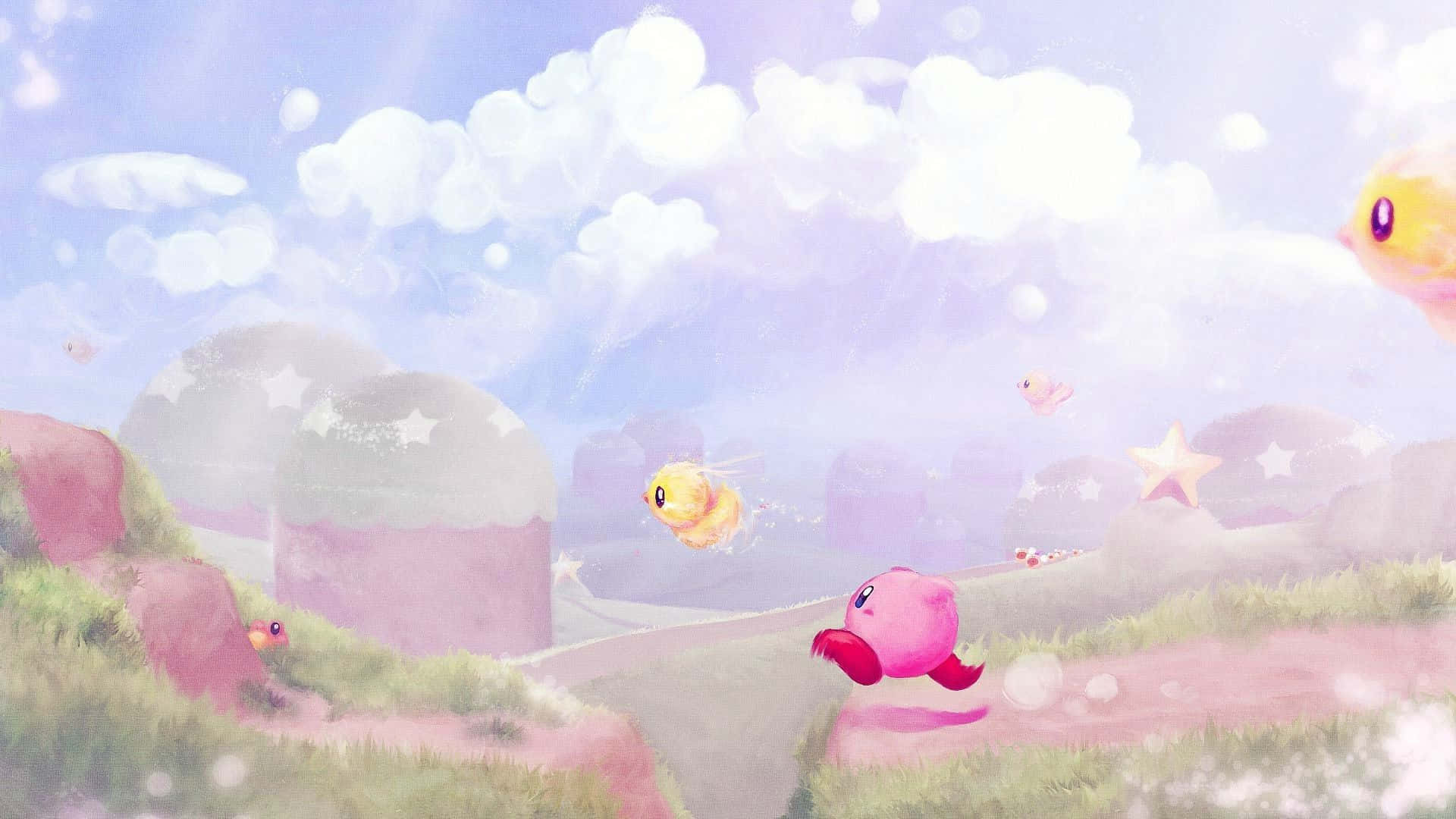 Kirby-agtergrond — Kirby GIF Muurpapier