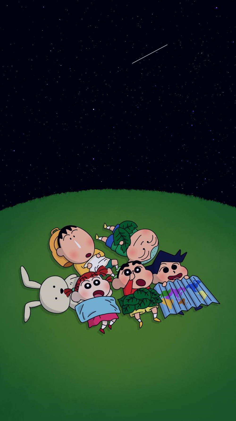 Vriende van Shin Chan iPhone Muurpapier