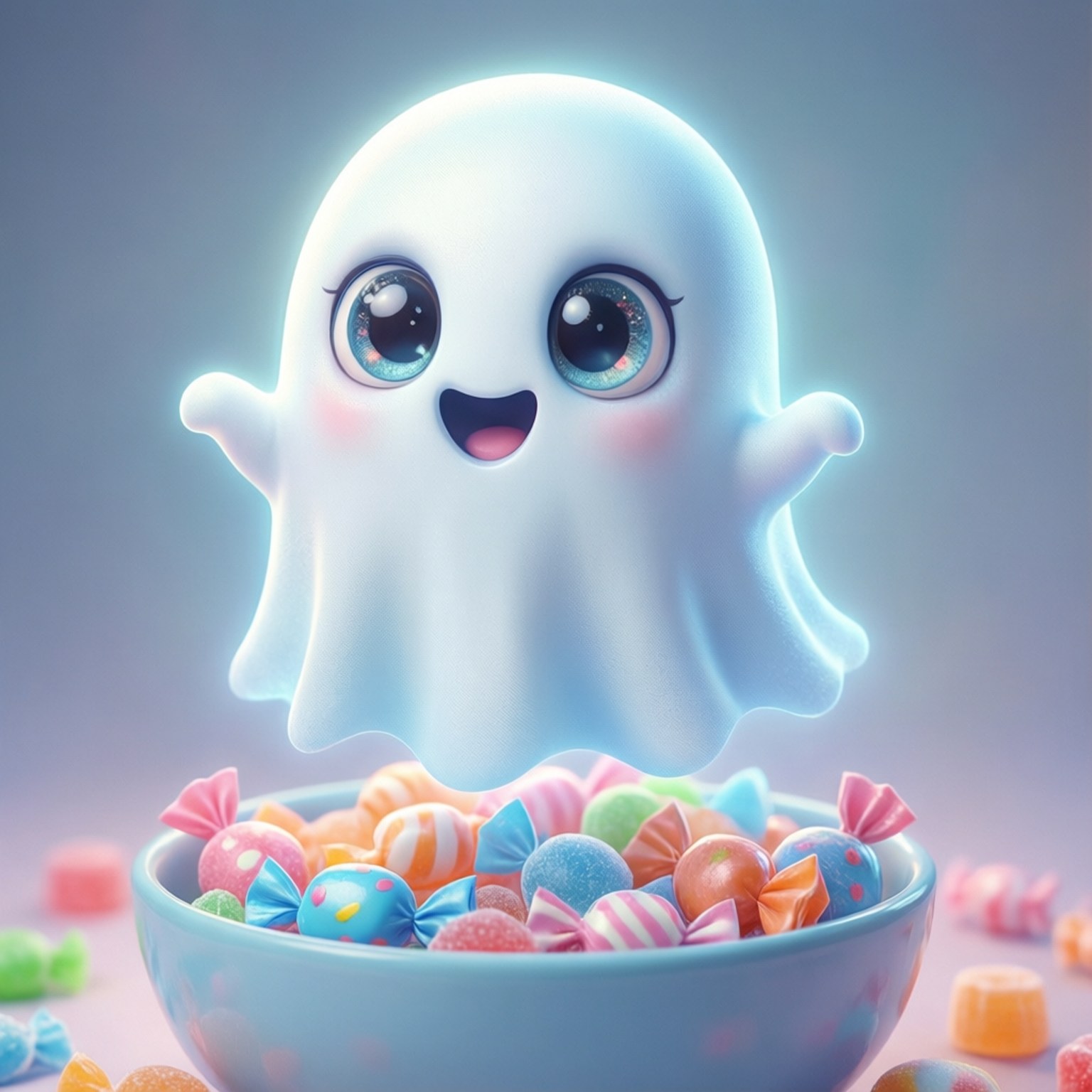 Vriendelike Spook Lekkergoed Muurpapier