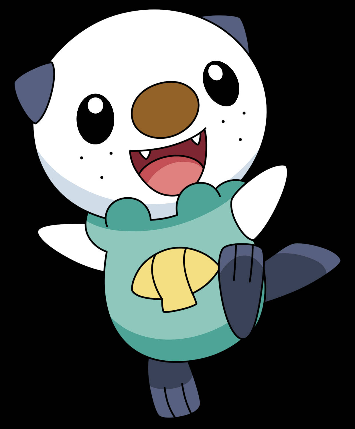 Vrolike Oshawott Muurpapier
