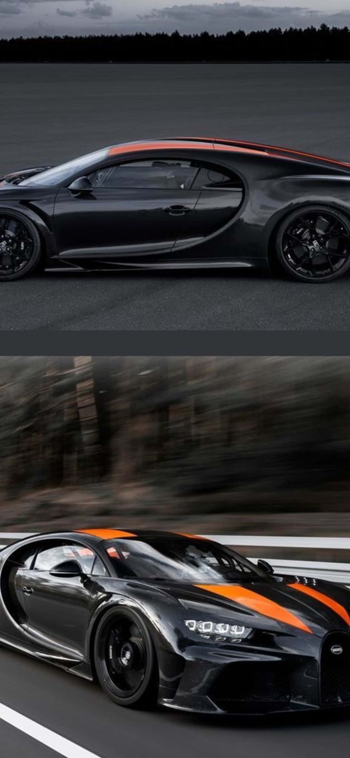 Dapper en Stylvol – Apple iPhone Xs saam met Bugatti Muurpapier