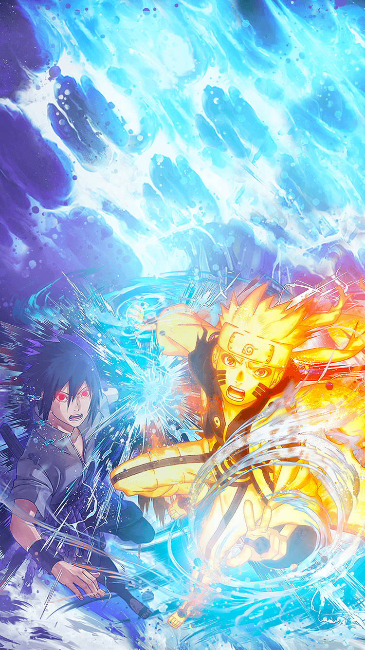 Vurige Naruto-foon Muurpapier