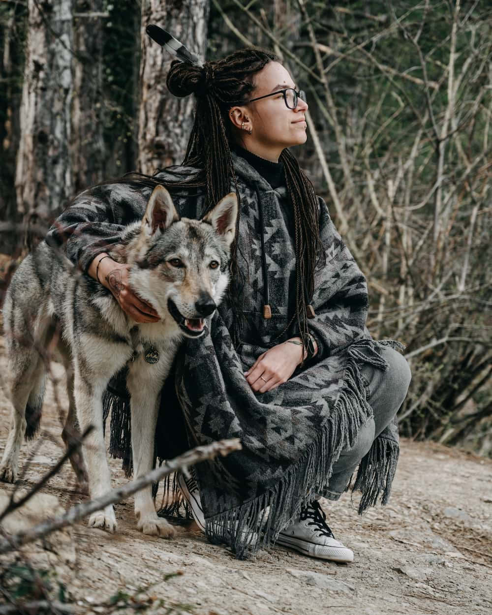 Waag om na die maan te huil? Muurpapier