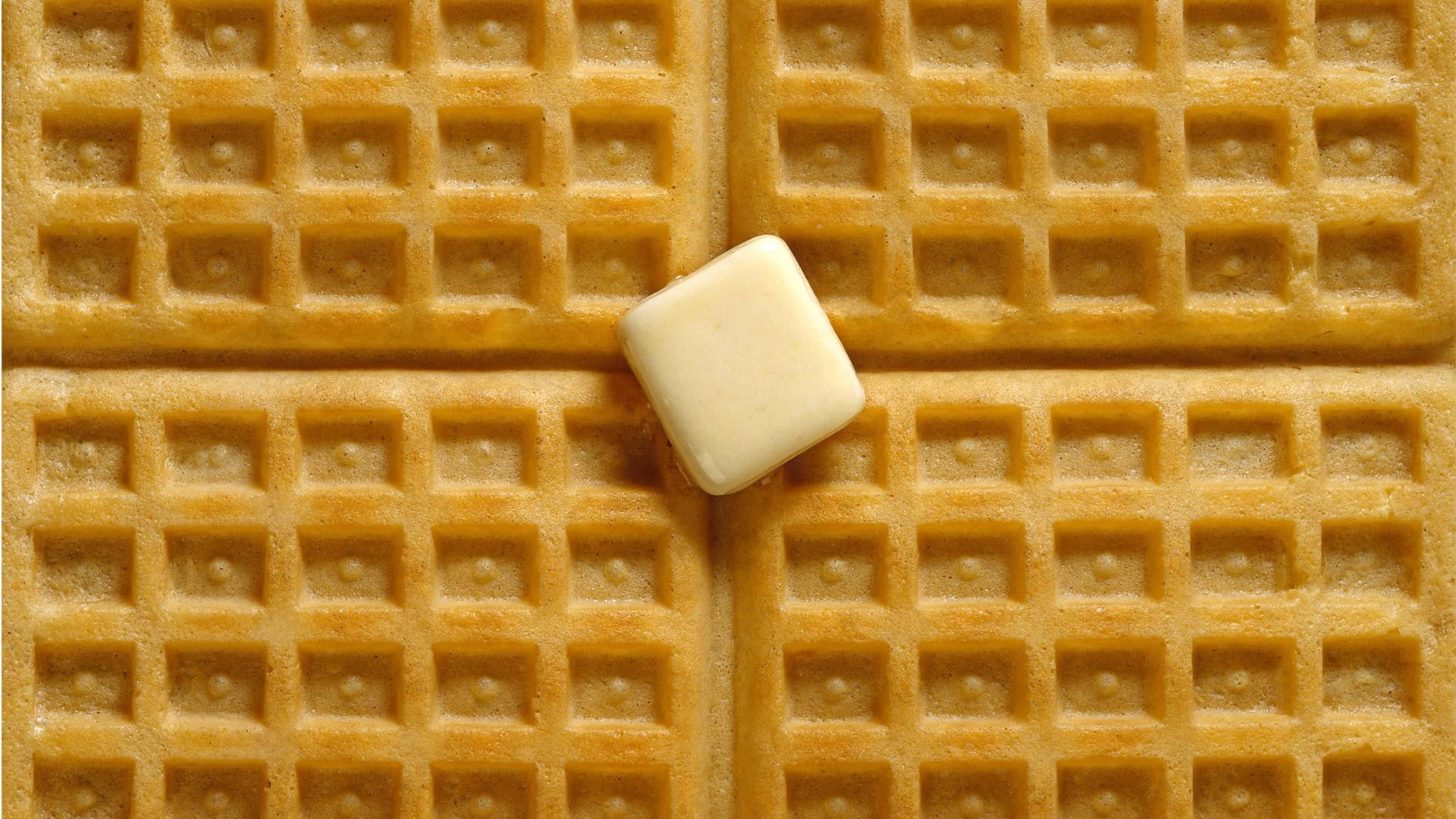 Wafels Botter Platlê Muurpapier