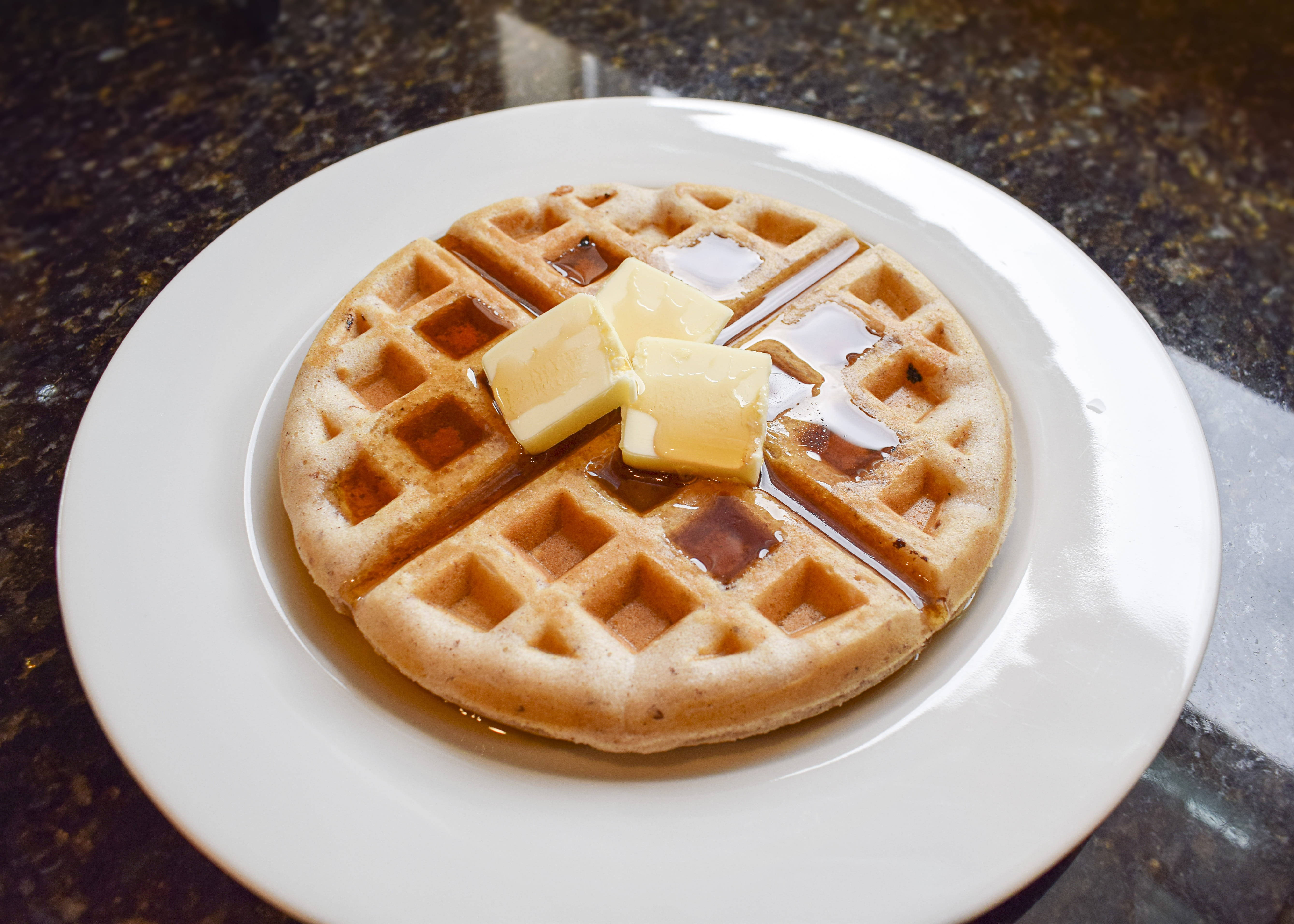 Waffels Botter Stroop Muurpapier