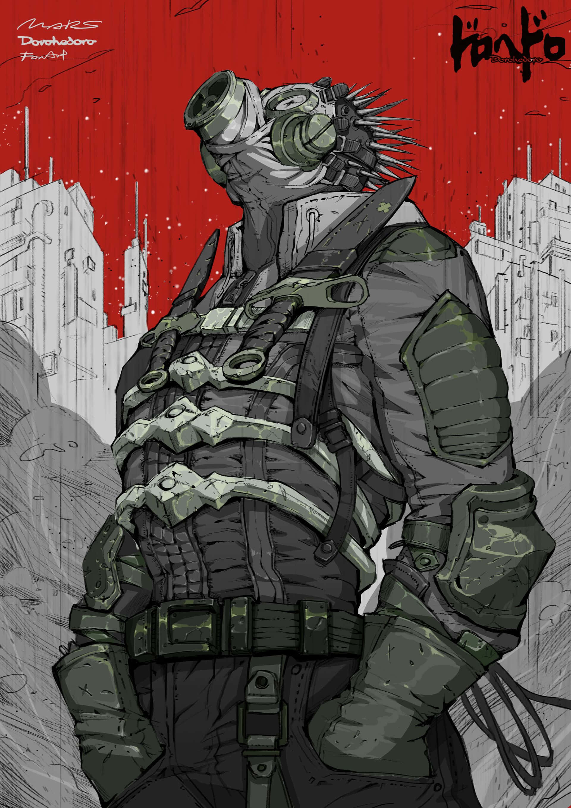 Wanneer nihilisme ontmoet verbeelding, bring Dorohedoro 'n chaotiese maar humoristiese mengsel van raaisels en aksies tot lewe Muurpapier