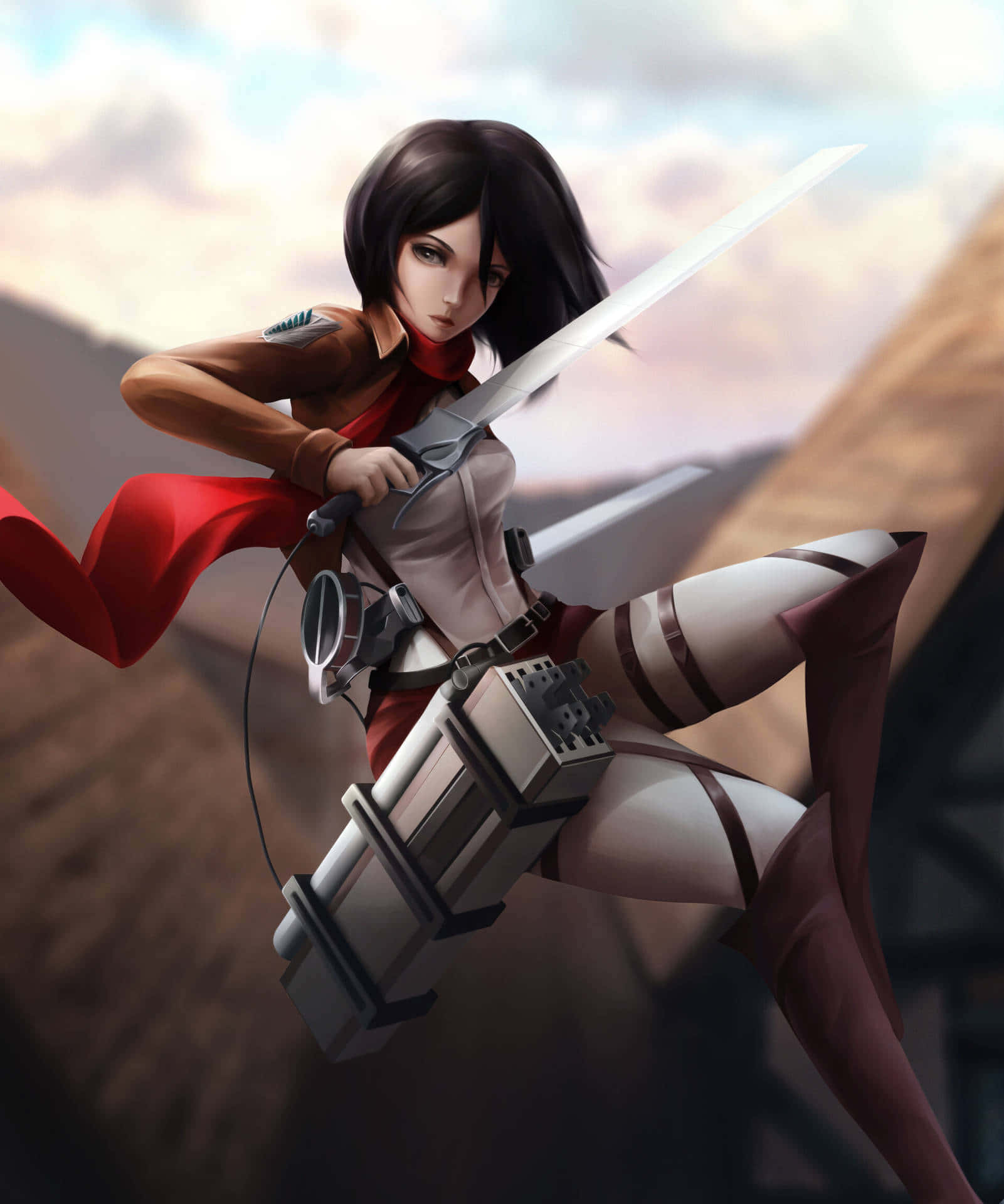 Warm Anime Mikasa Ackerman Shingeki Muurpapier