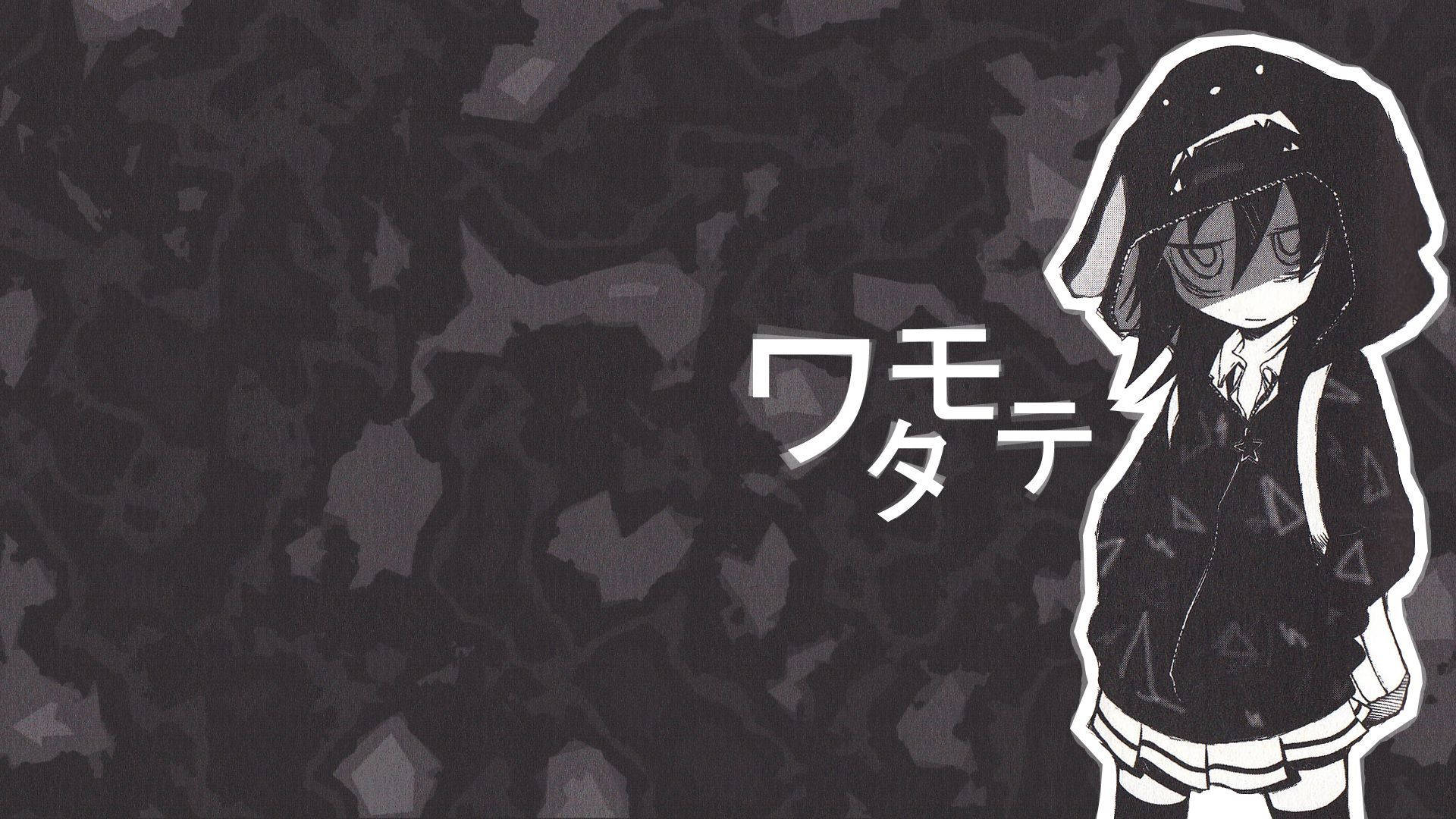 WataMote Donker Anime Estetiese Buroblad Muurpapier