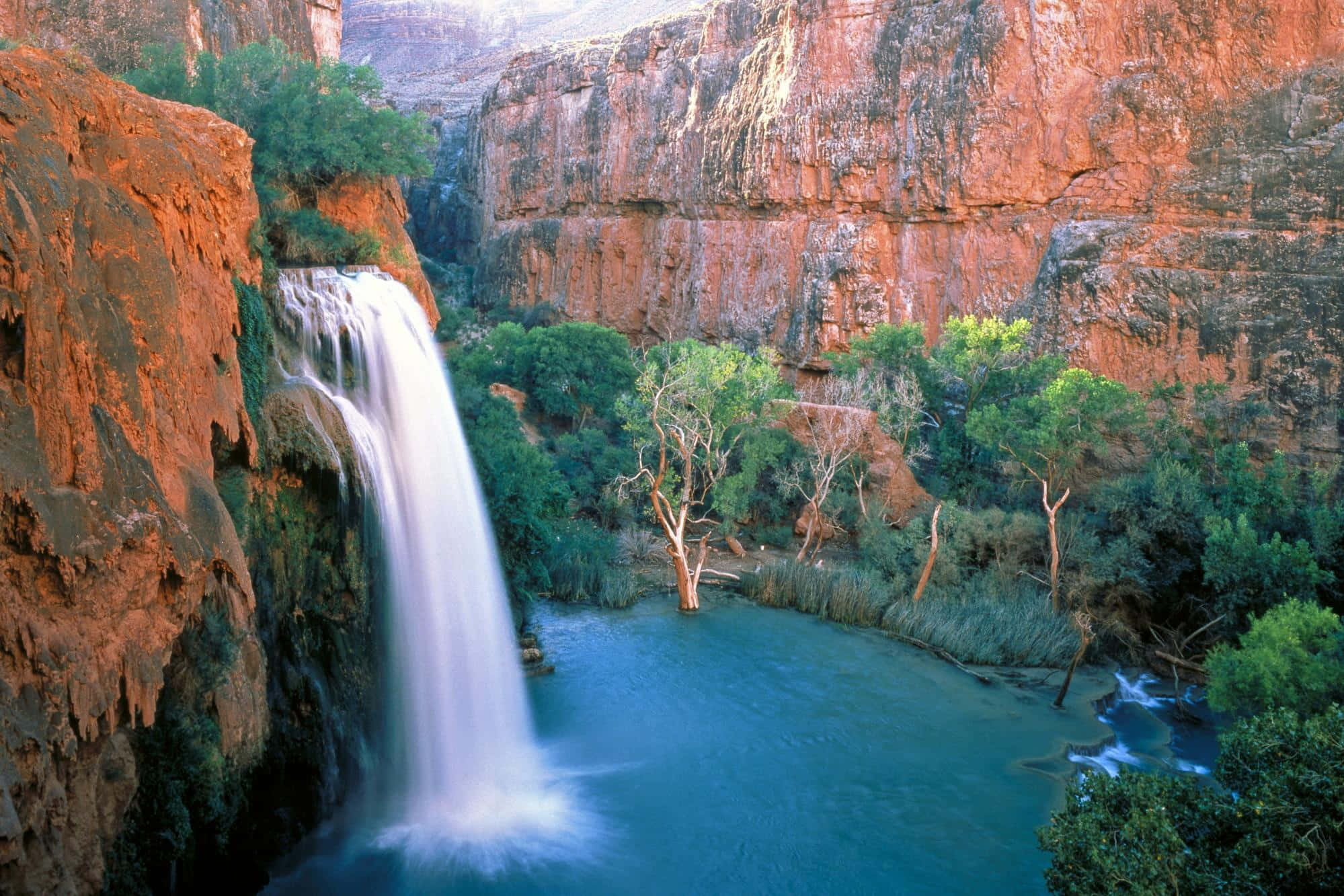 Waterval prente Muurpapier