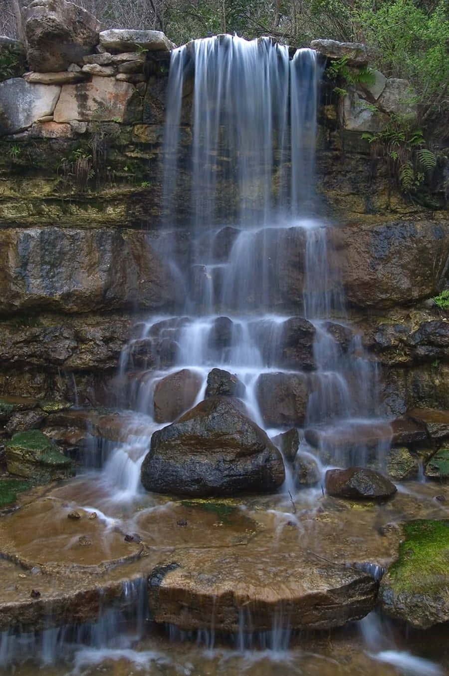 Waterval prente Muurpapier