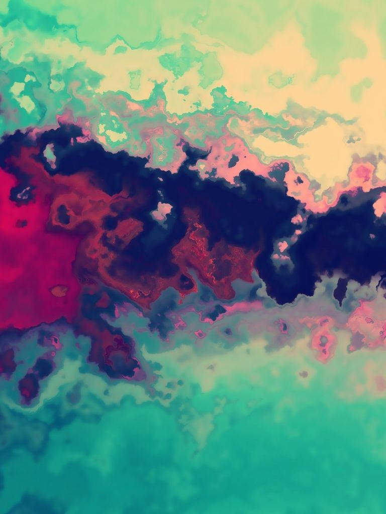 Waterverf Kuns iPad Mini Muurpapier