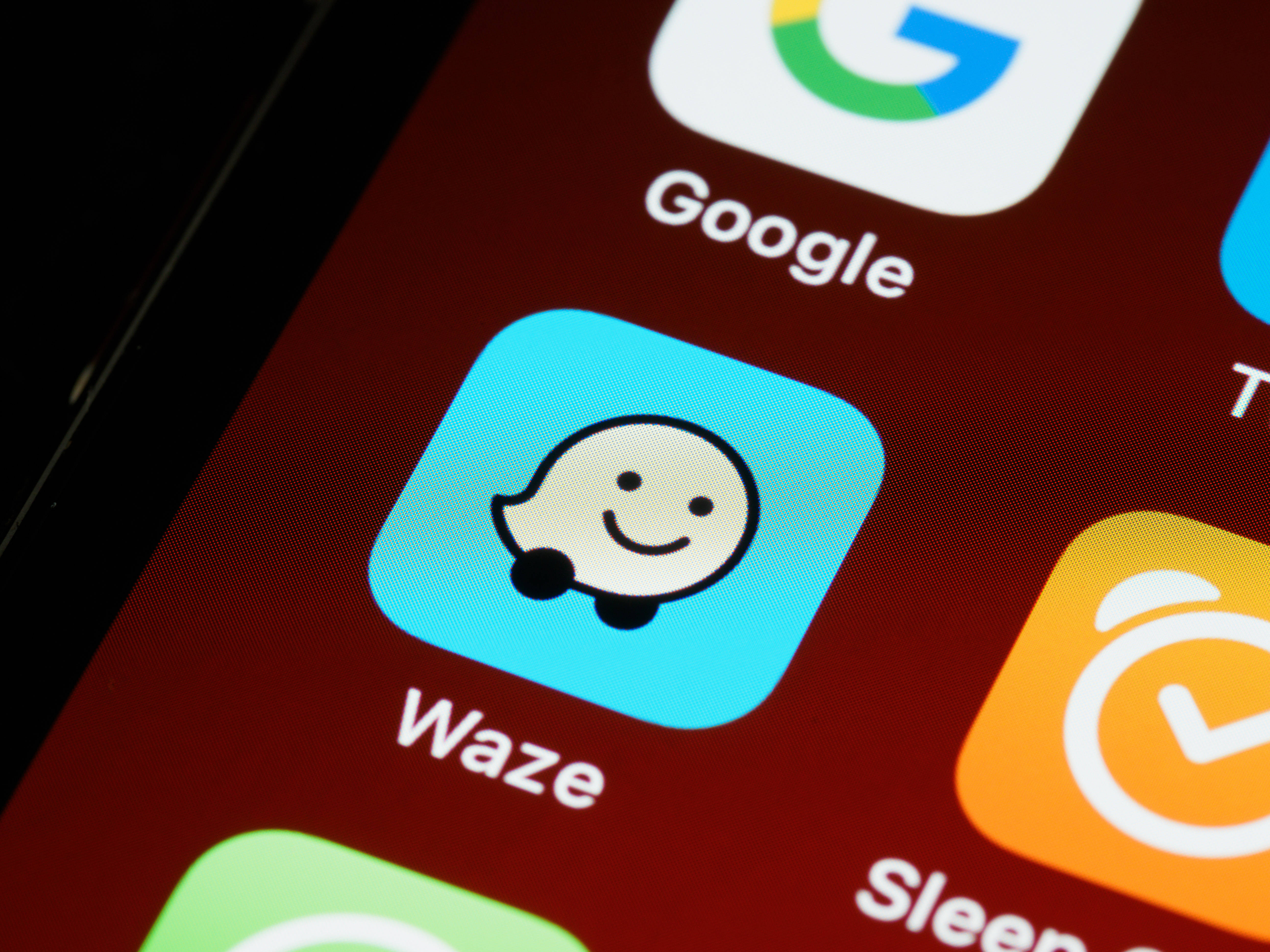 Waze App iOS 13 Muurpapier