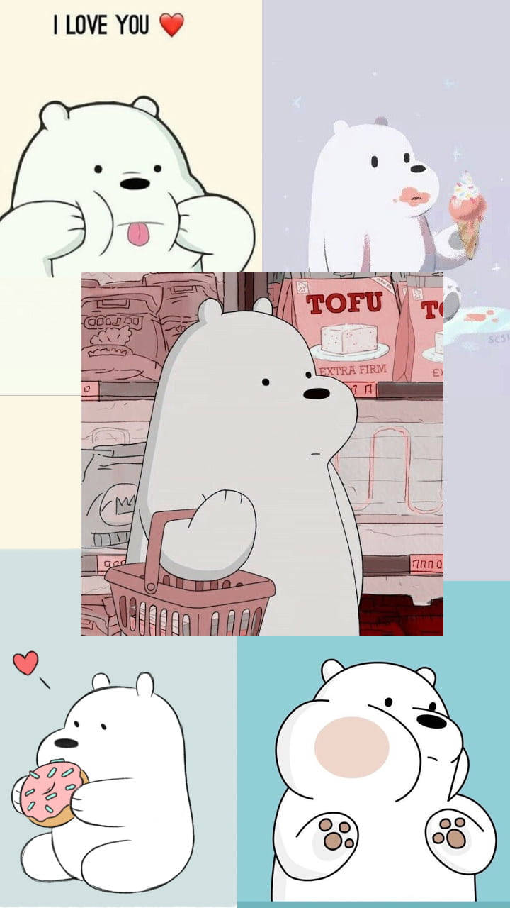 We Bare Bears Estetiese Klein Boetie Muurpapier