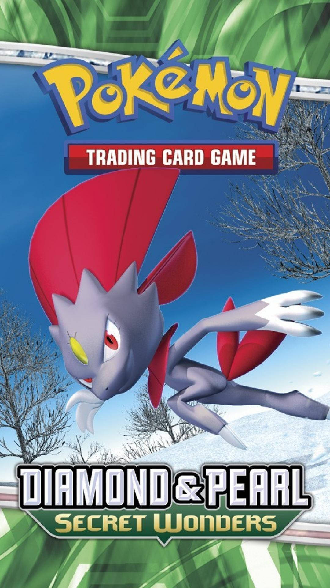 Weavile Diamant en Pêrel Kaarte Muurpapier