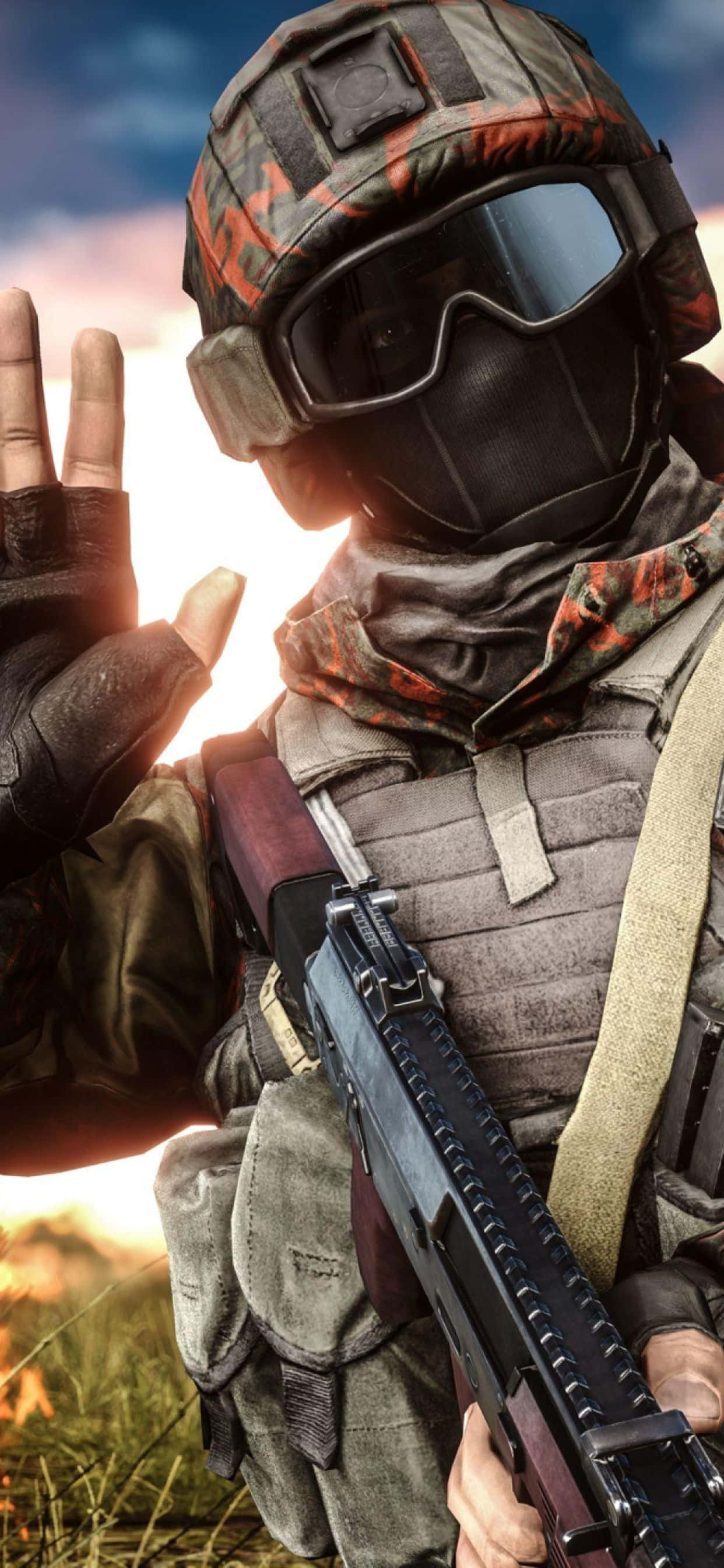 Wees die Held in HD Battlefield V Muurpapier