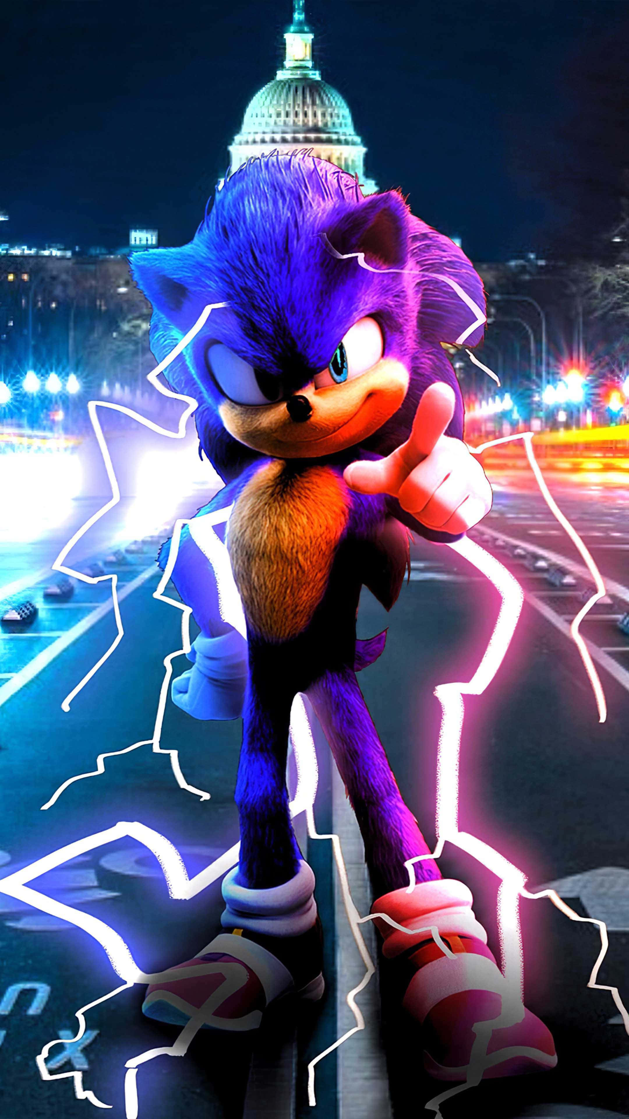 Wees vinnig soos Sonic! Muurpapier