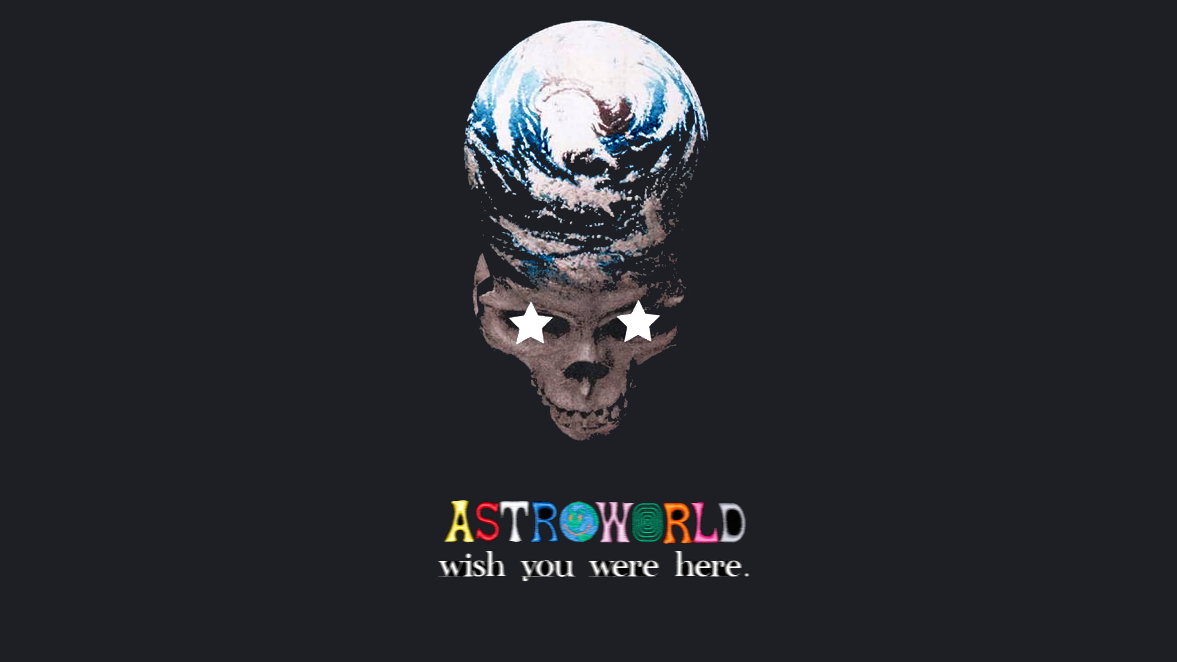 Welkom by Astroworld se Donker en Misterieuse Kant Muurpapier