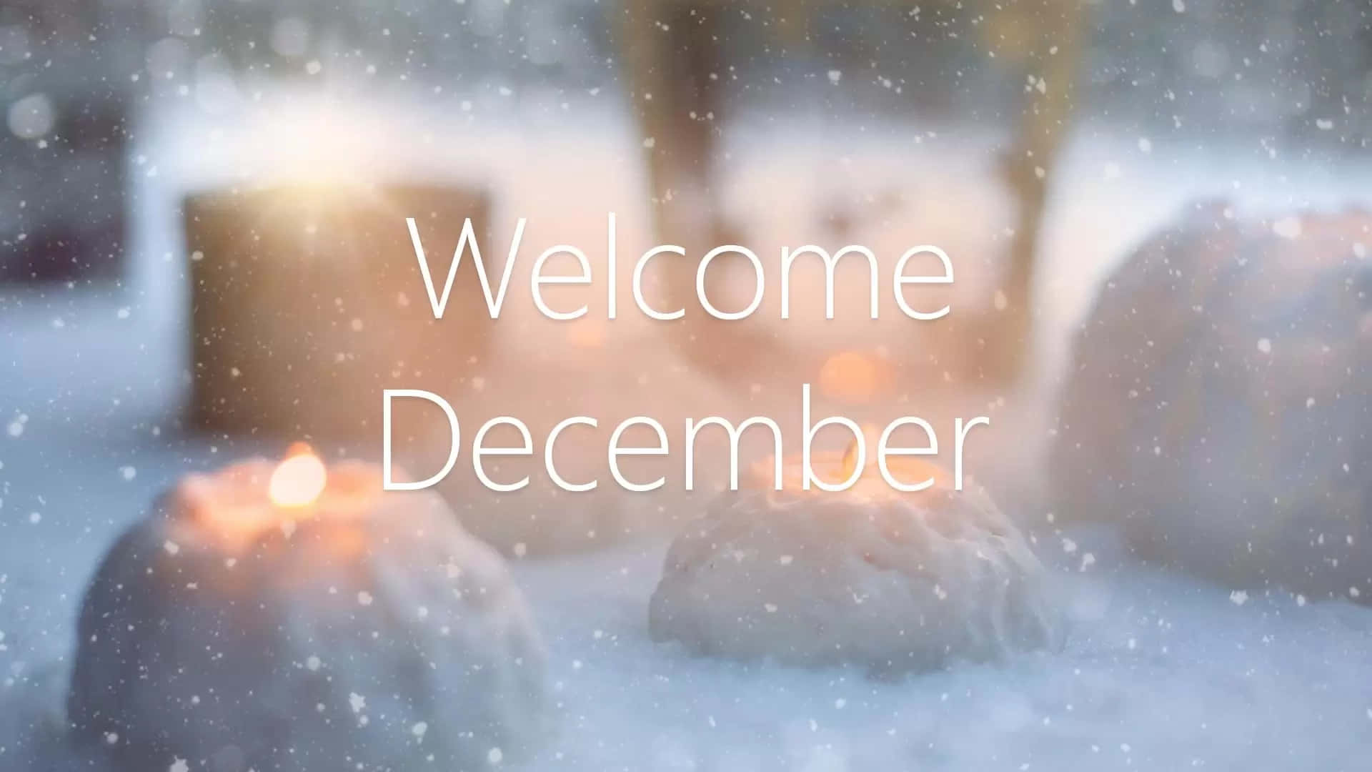 Welkom Desember Winter Snees Kerse Muurpapier
