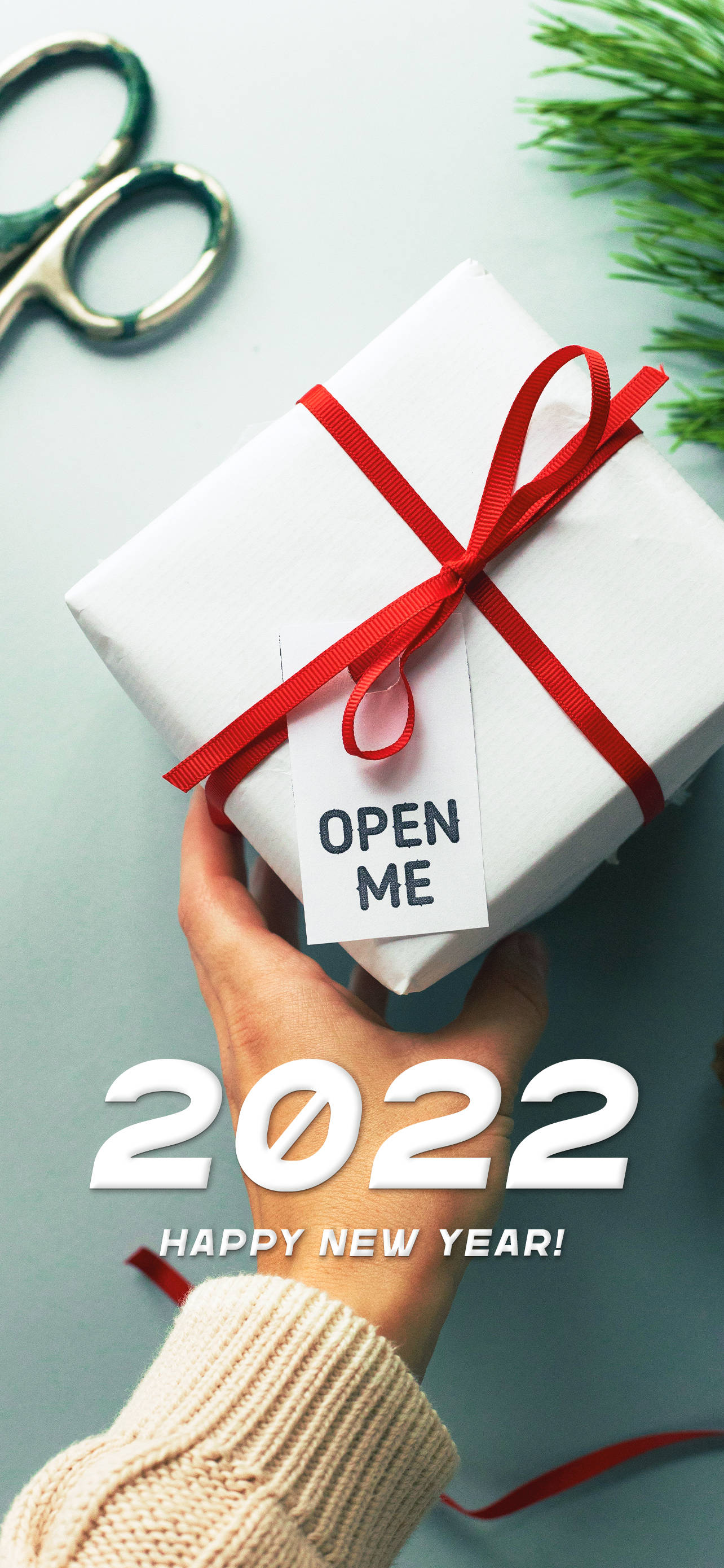 Welkom in 2022 met Vreugde en Vrede Muurpapier