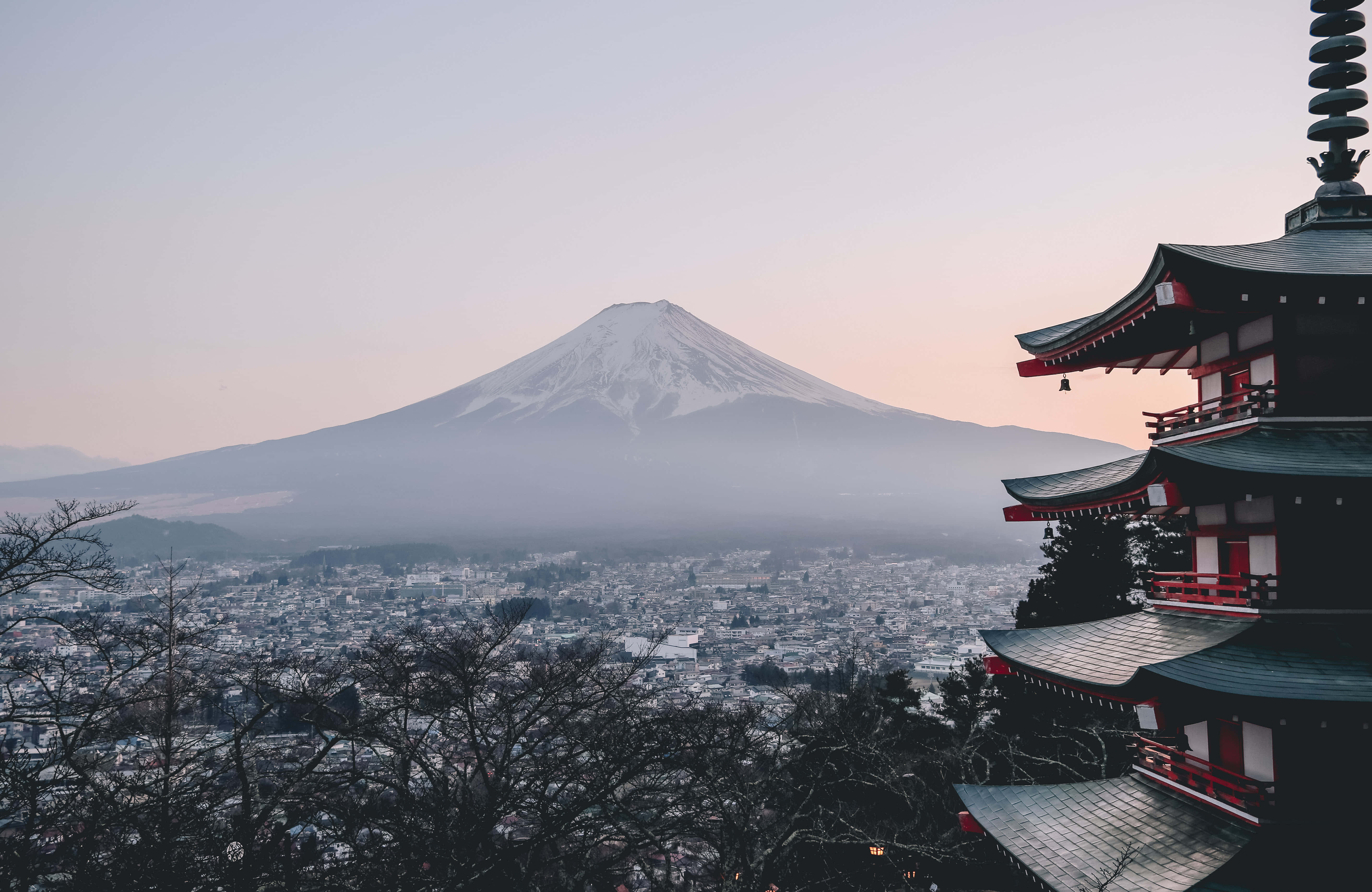 Wêreldreis na Berg Fuji Muurpapier