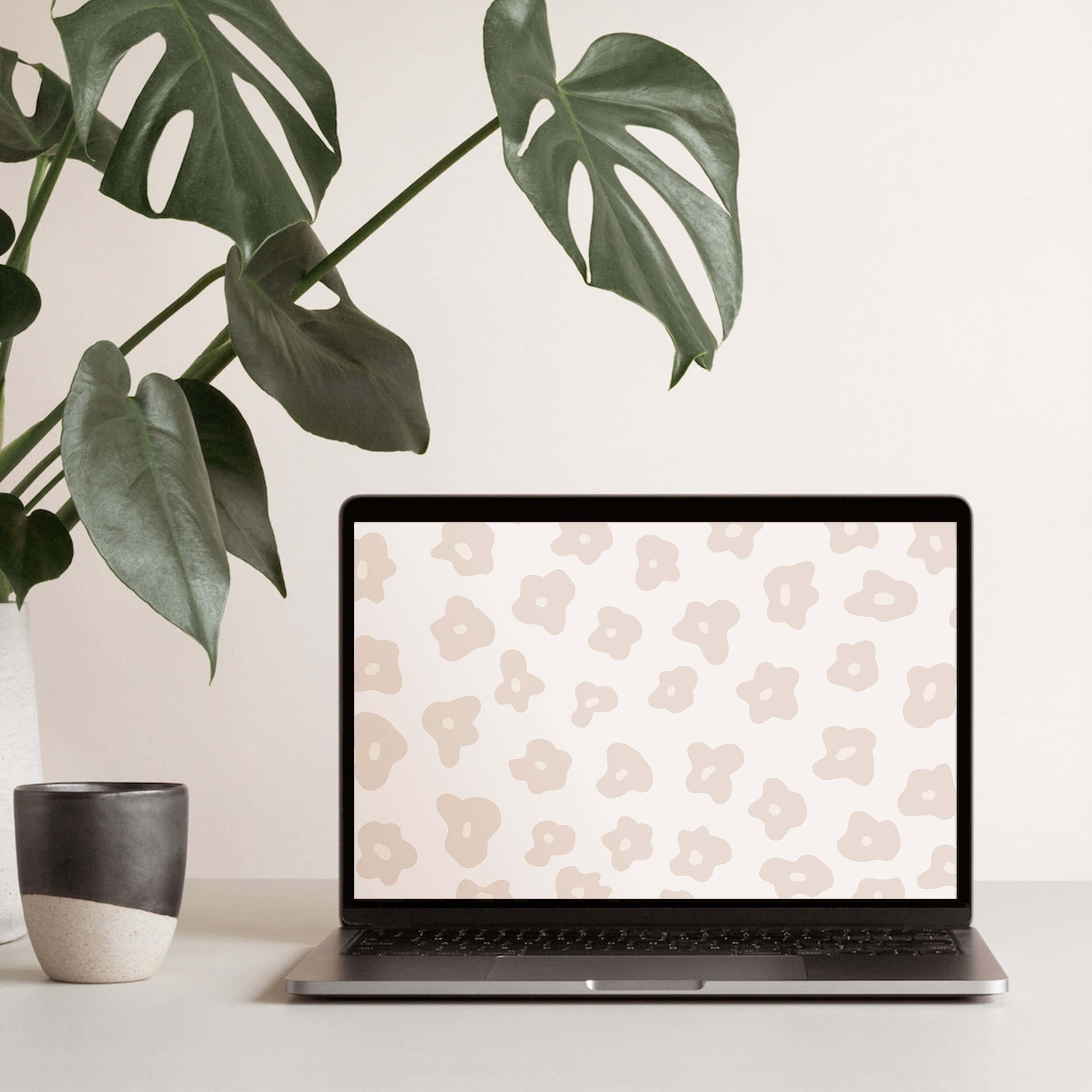 Werk Van Die Huis Af Met Styl Muurpapier