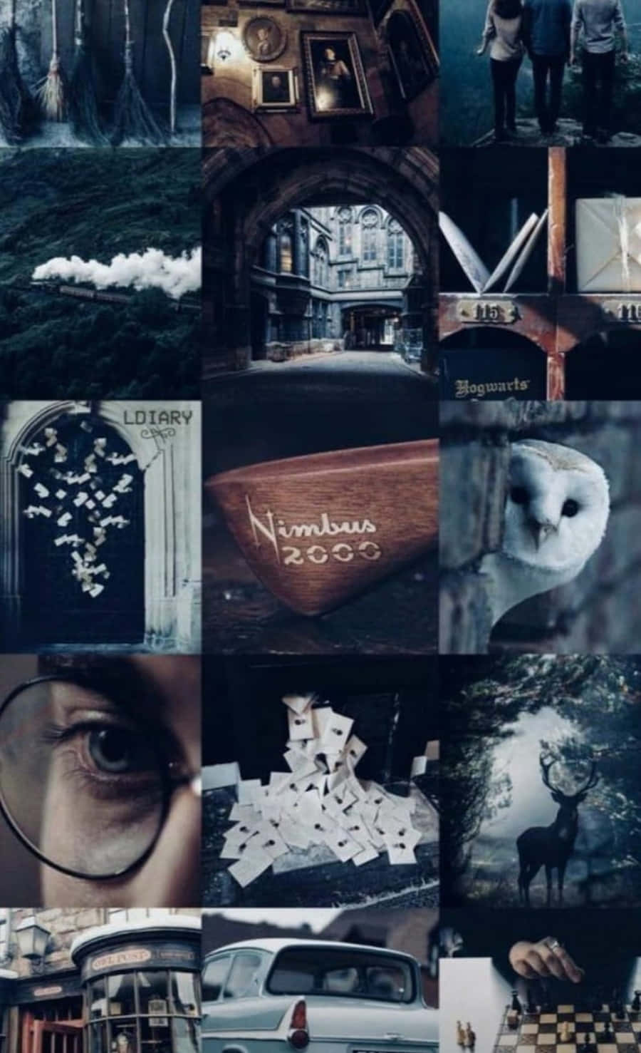 Werp 'n Towerkrag op Jou Muur met Estetiese Harry Potter Muurpapier