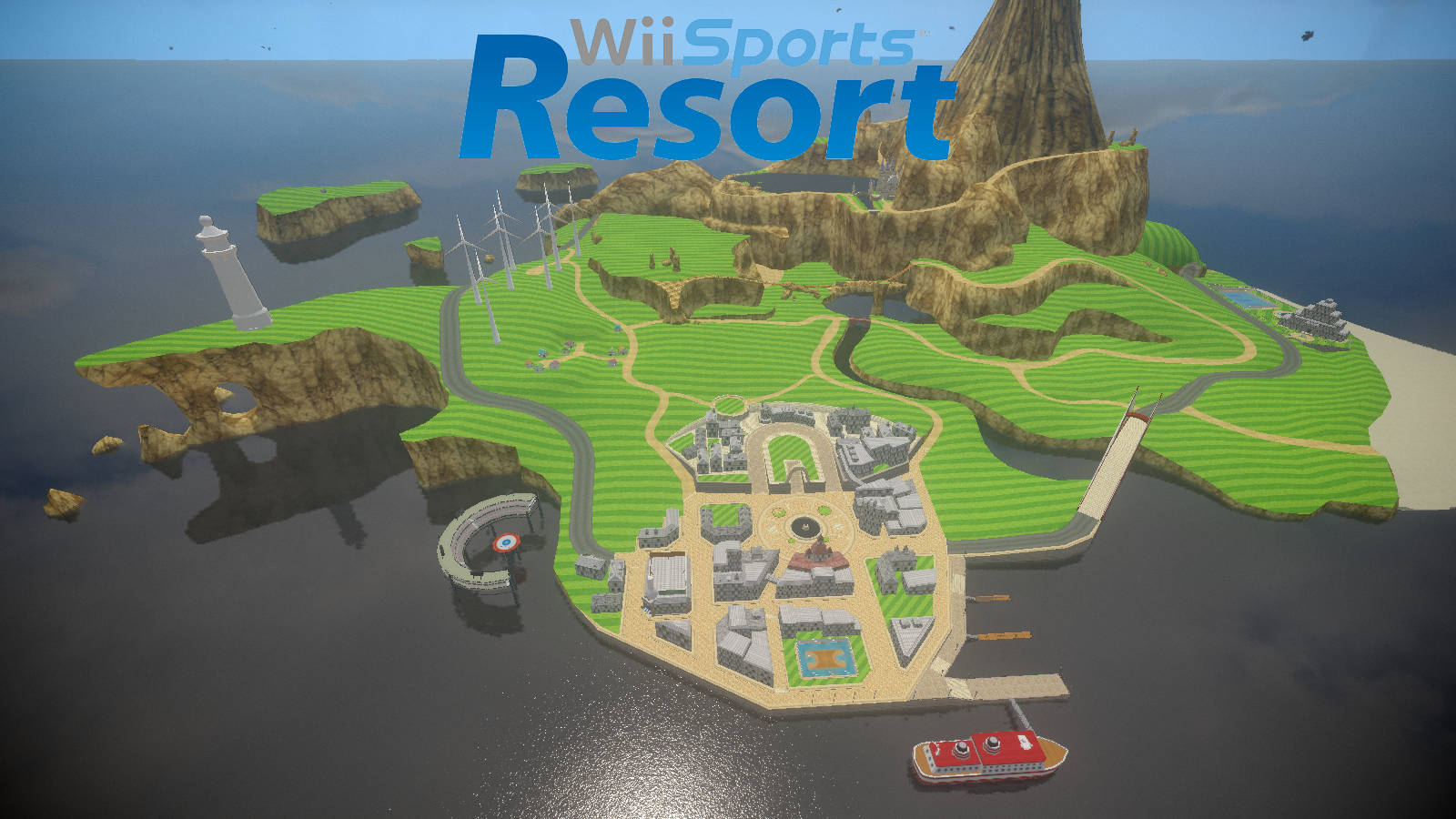 Wii Sports Resort Wuhu-eiland Muurpapier