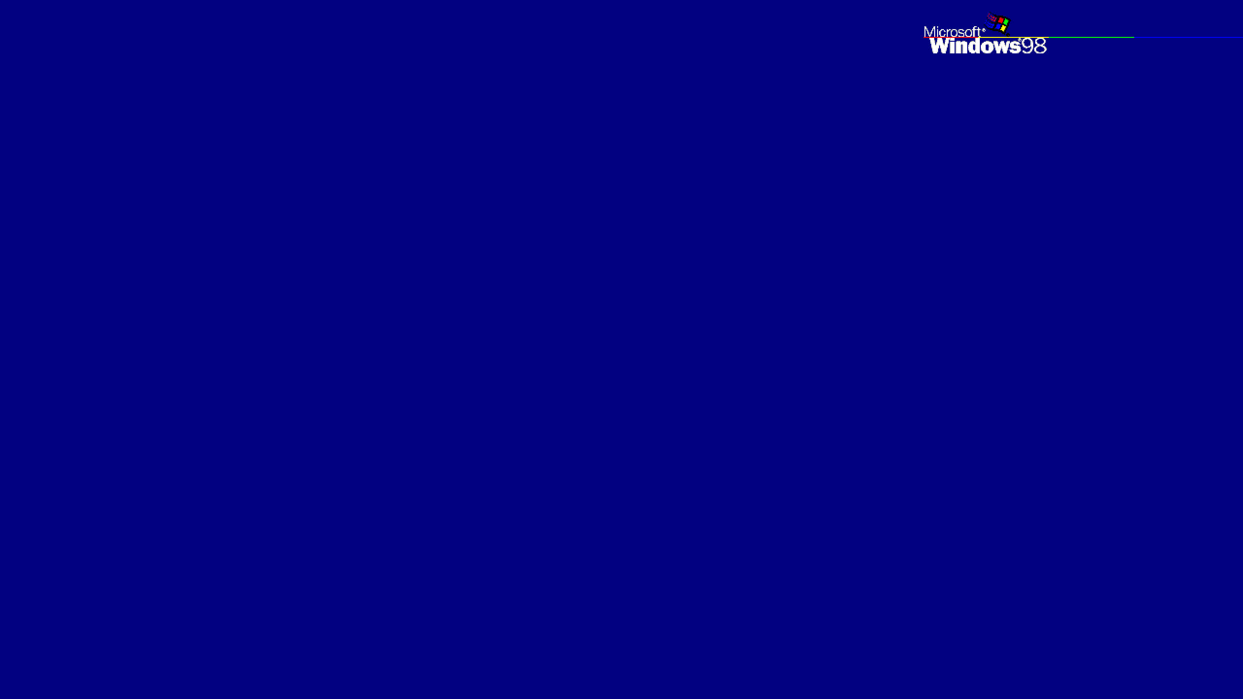 Windows 98 - 'n Byna 20 Jaar Oue Microsoft-bedryfstelsel Muurpapier