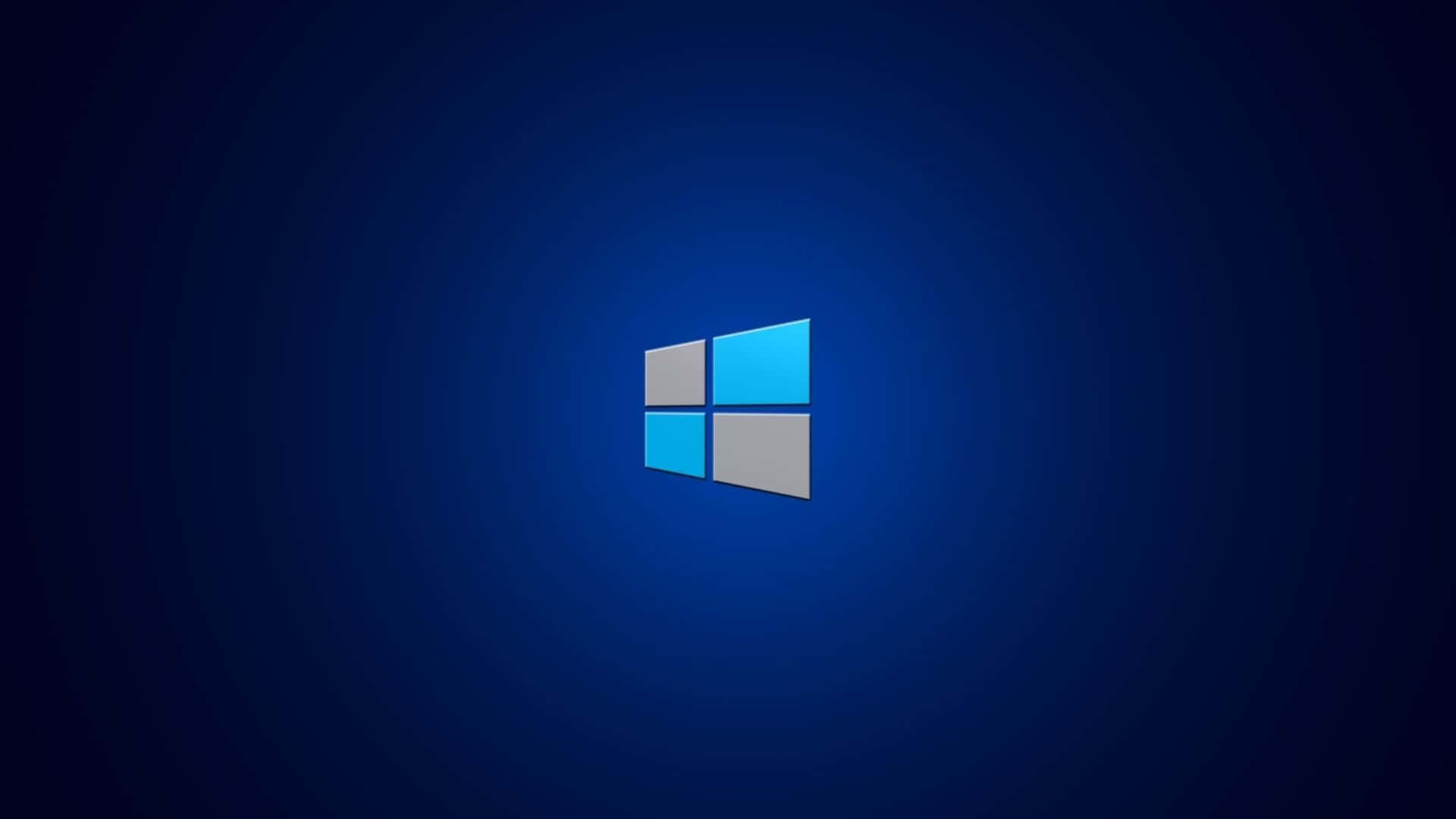 Windows-logo op 'n donker agtergrond Muurpapier