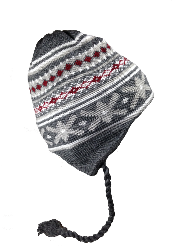 Winter Gebreide Hoed met Oorkleppe Muurpapier