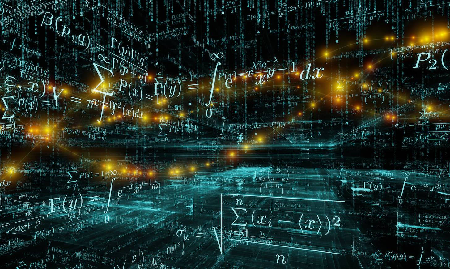 Wiskunde Syfers en Wiskundige Data Muurpapier