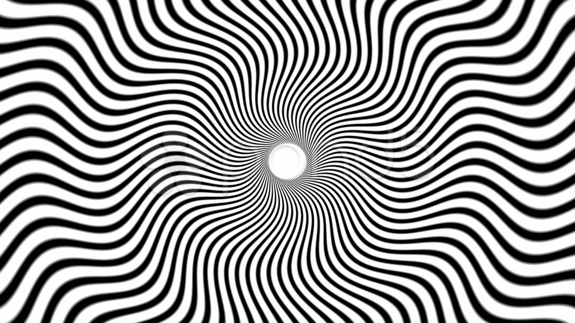 Wit en Swart Trippy Muurpapier