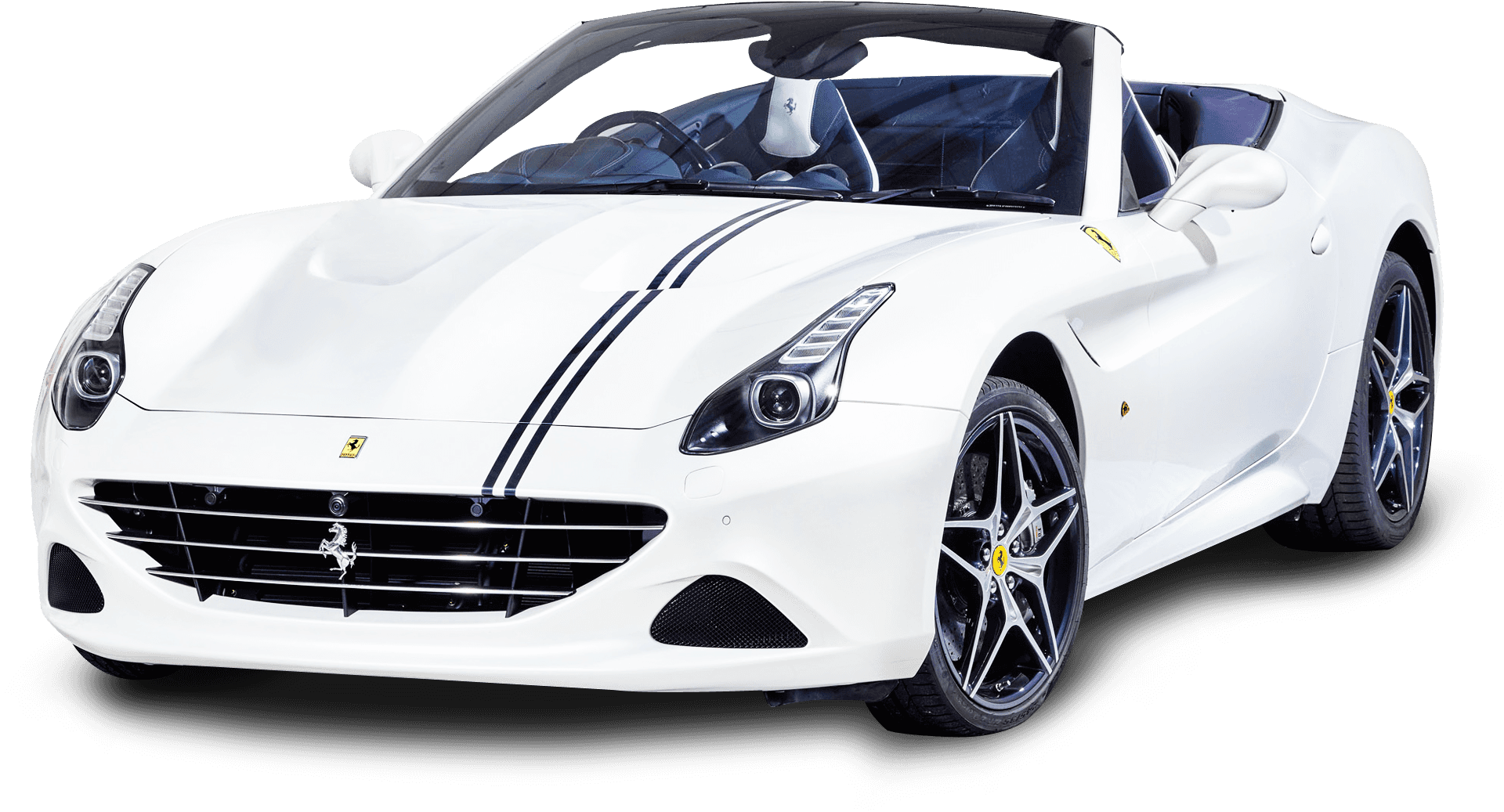 Wit Ferrari Omskepbare Sportmotor Muurpapier