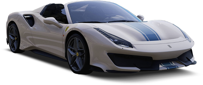 Wit Ferrari Omskepbare Sportmotor Muurpapier