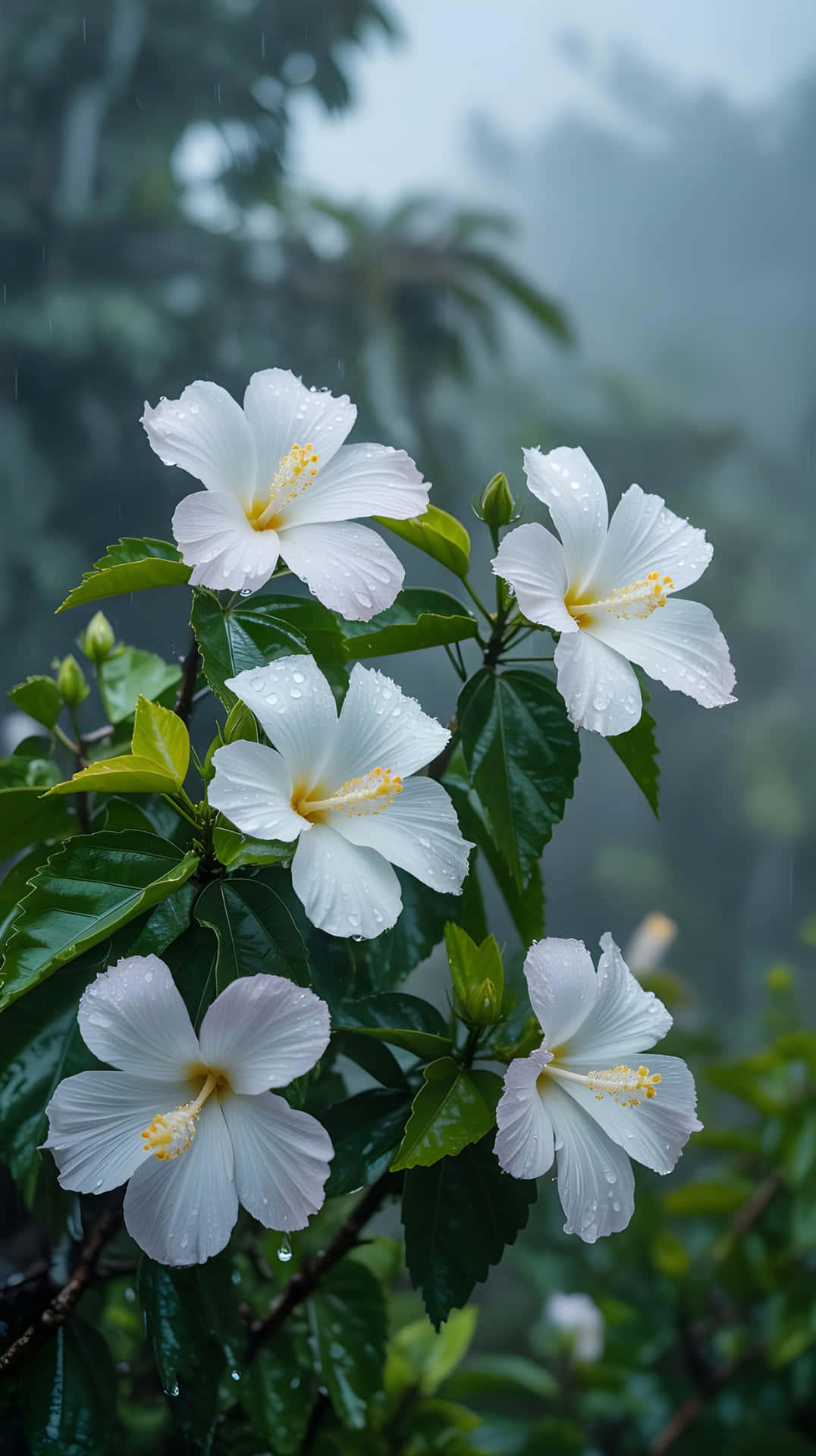 natuur,blom,flora,agtergrond,lente,reën,bome,groen,tropies,blom,tuin,pragtig,blare,makro,natuurlik,wit blom,esteties,kunsmatige intelligensie gegenereer,kunsmatige intelligensie gegenereer,muurpapier — Blom GIF Muurpapier
