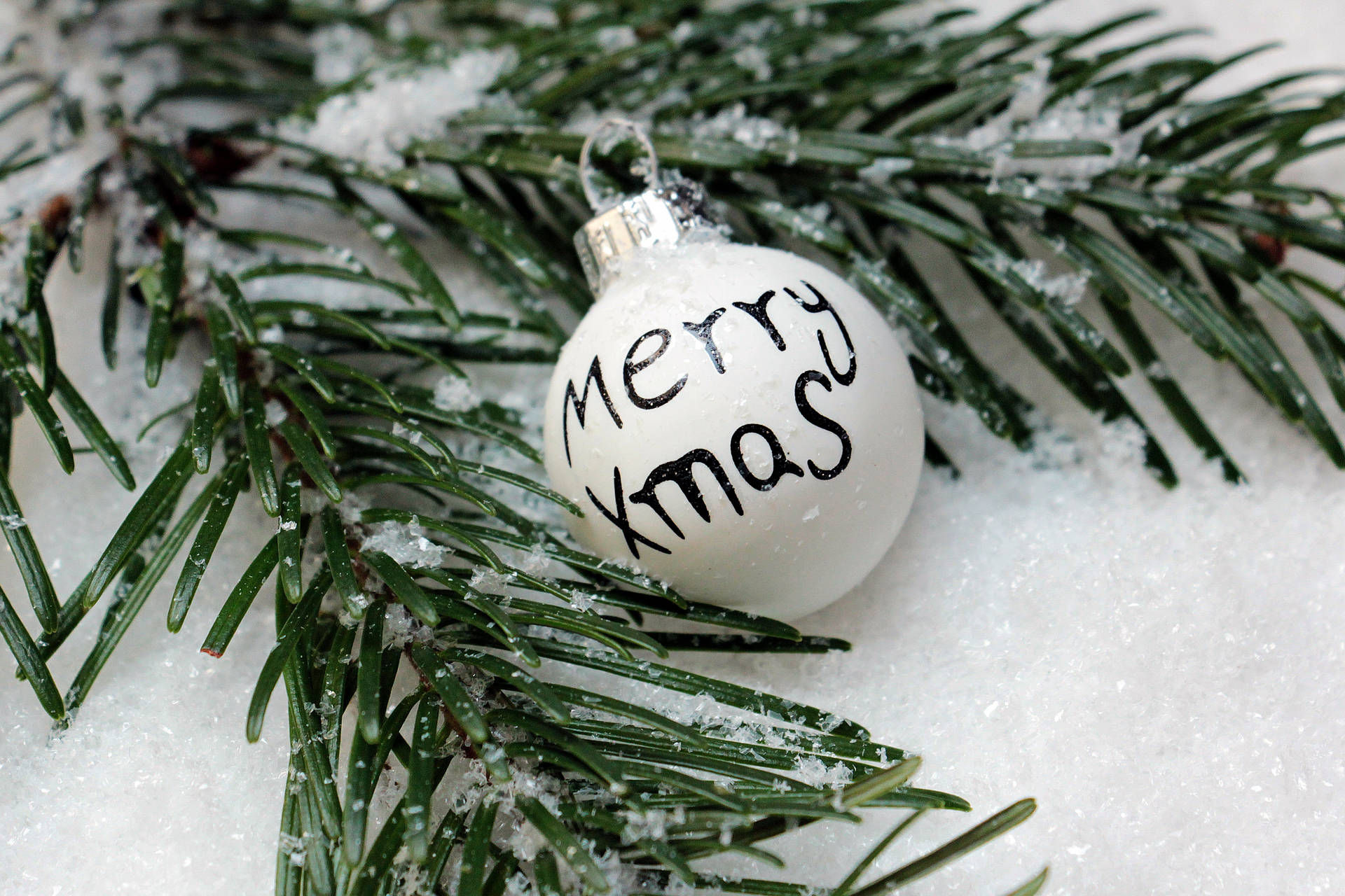 Wit Kersfees op winter agtergrond — Kersfees GIF Muurpapier