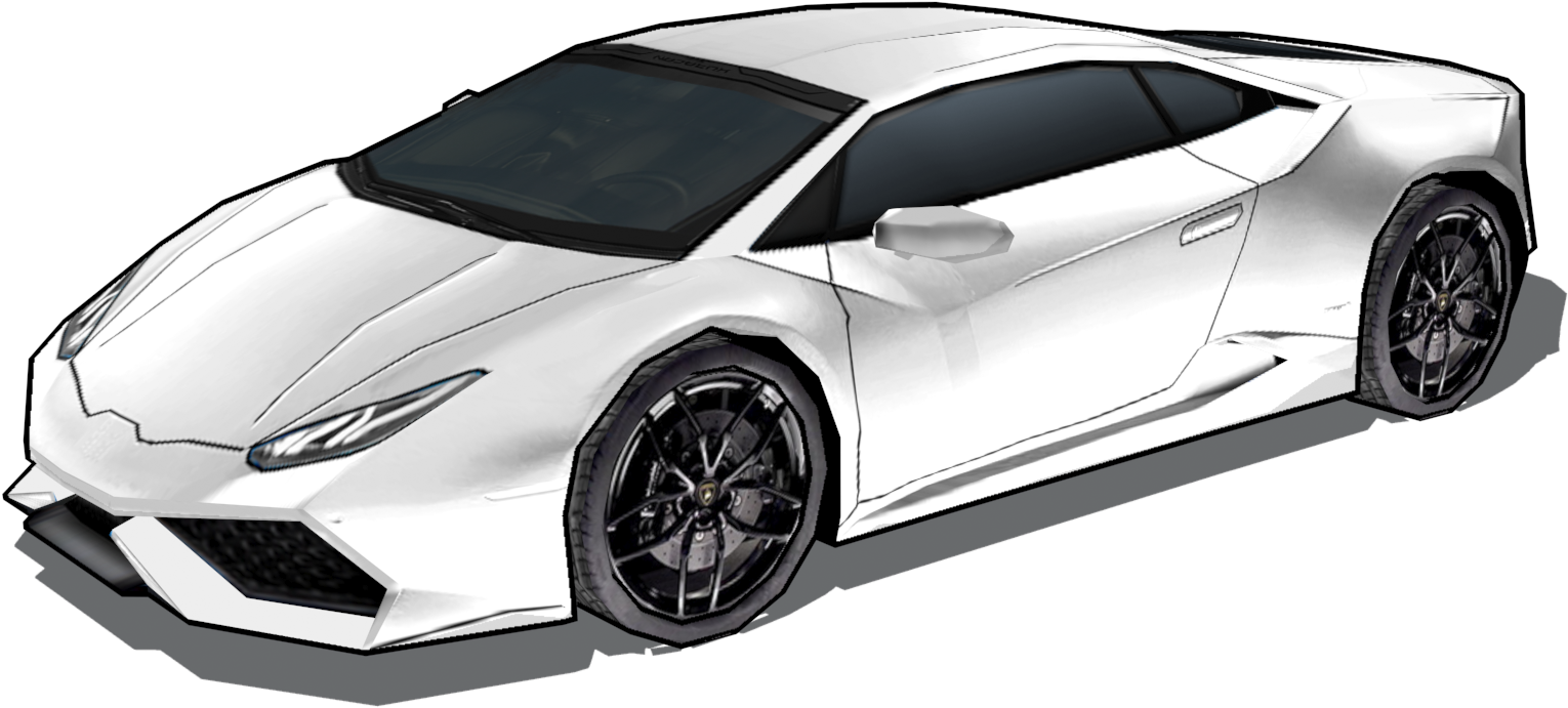 Wit Lamborghini Huracan Syaansig Muurpapier
