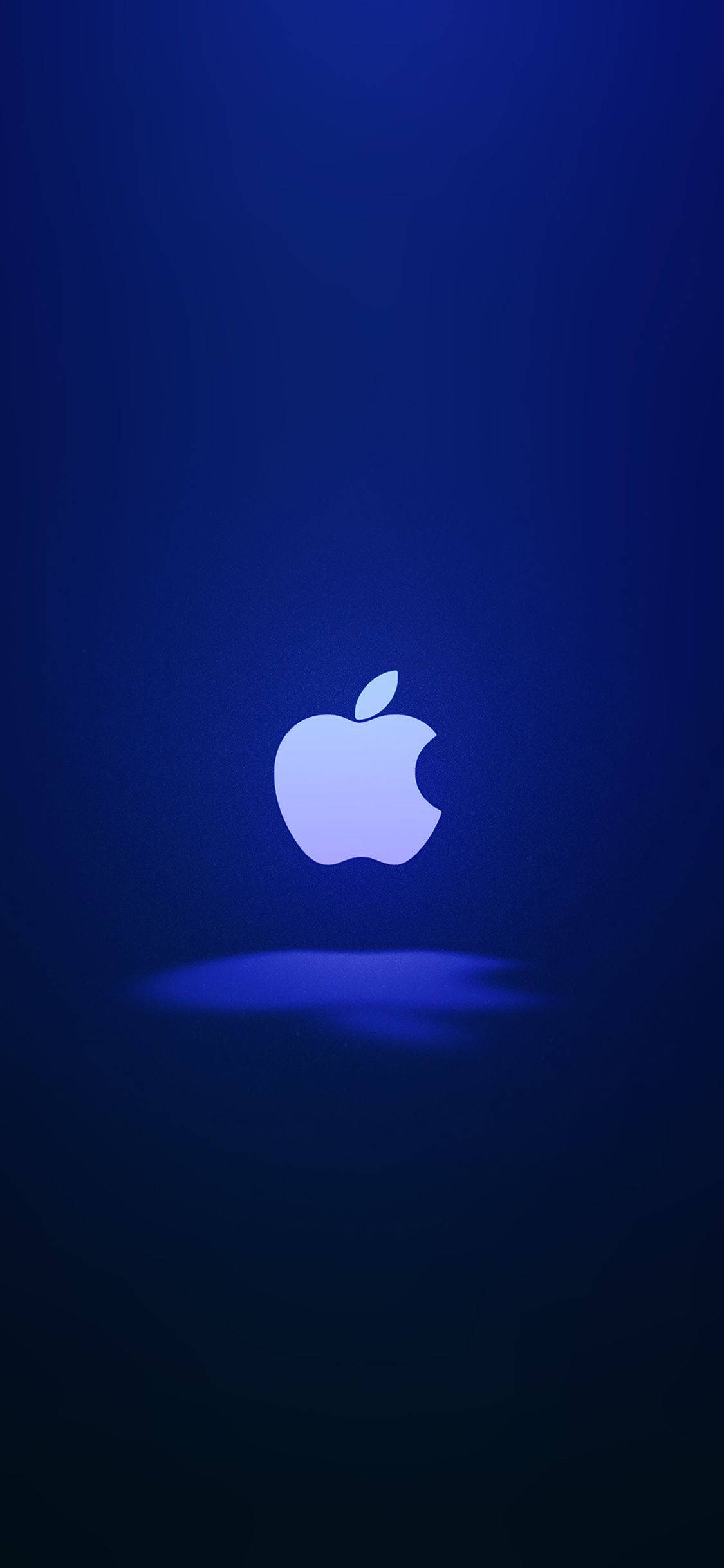 Wit Verligte Apple Logo iPhone Muurpapier
