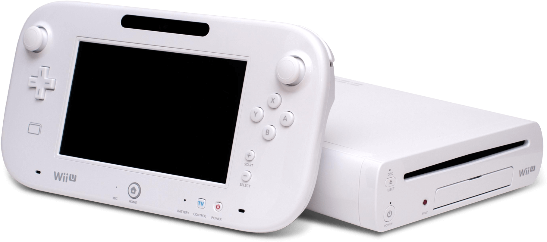 Wit Wii U-konsole en Gamepad Muurpapier