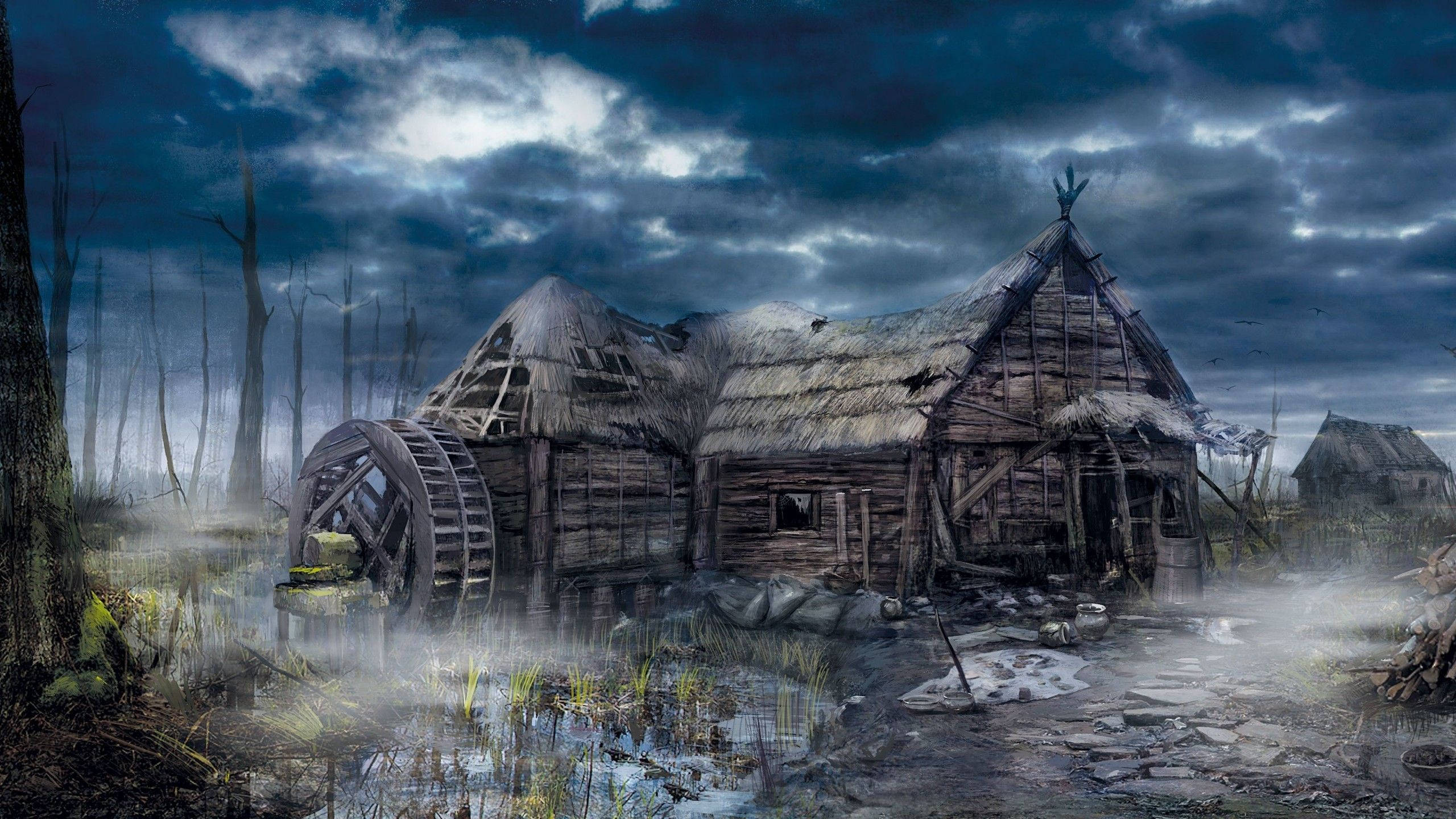 Witcher 3 Verlate Huis Muurpapier