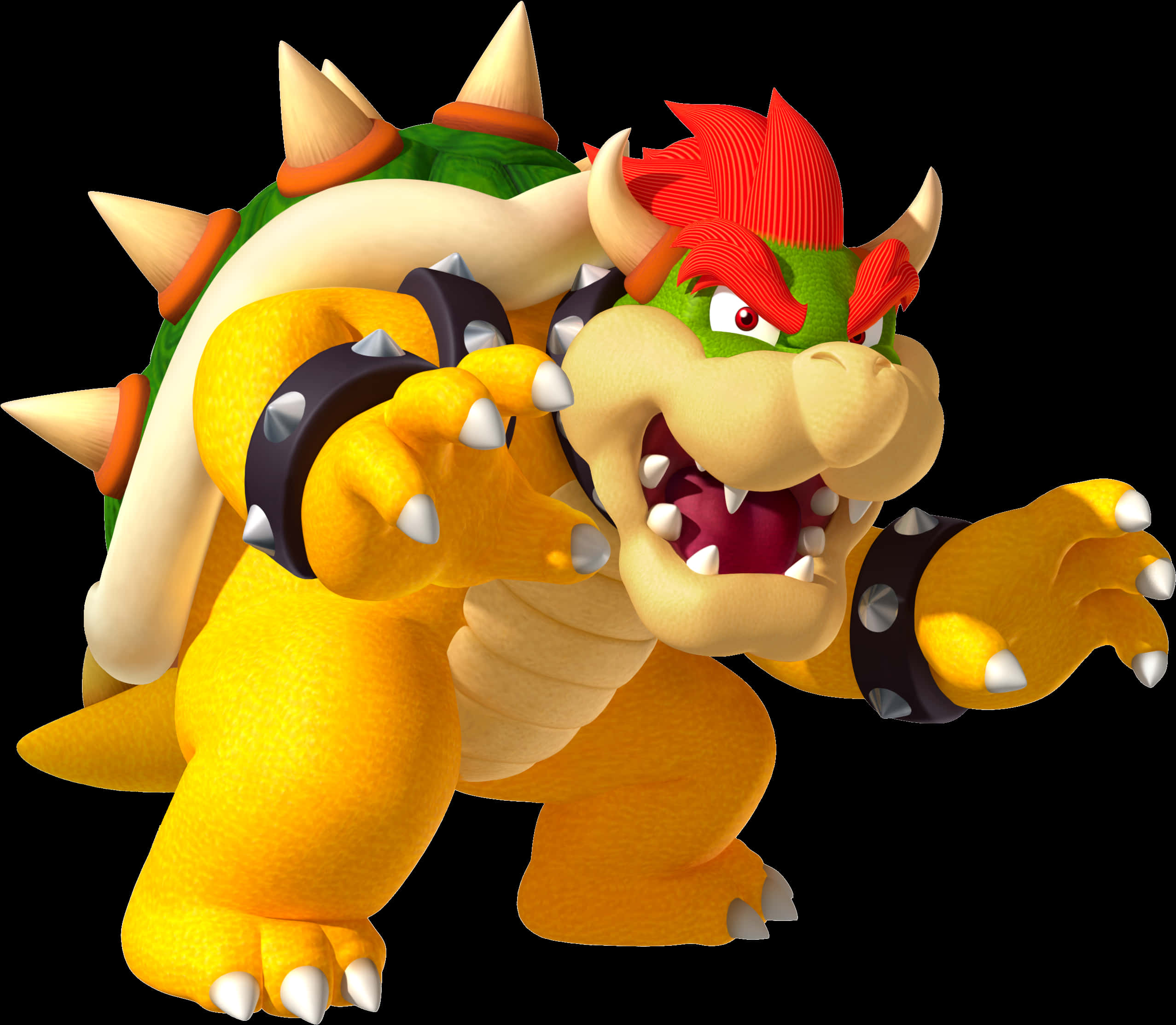 Woeste Bowser-karakterweergawe Muurpapier