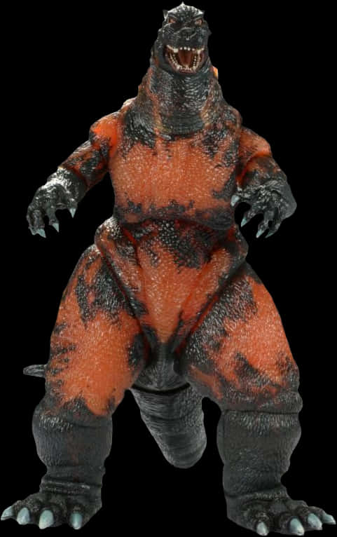 Woeste Godzilla-figuur Muurpapier