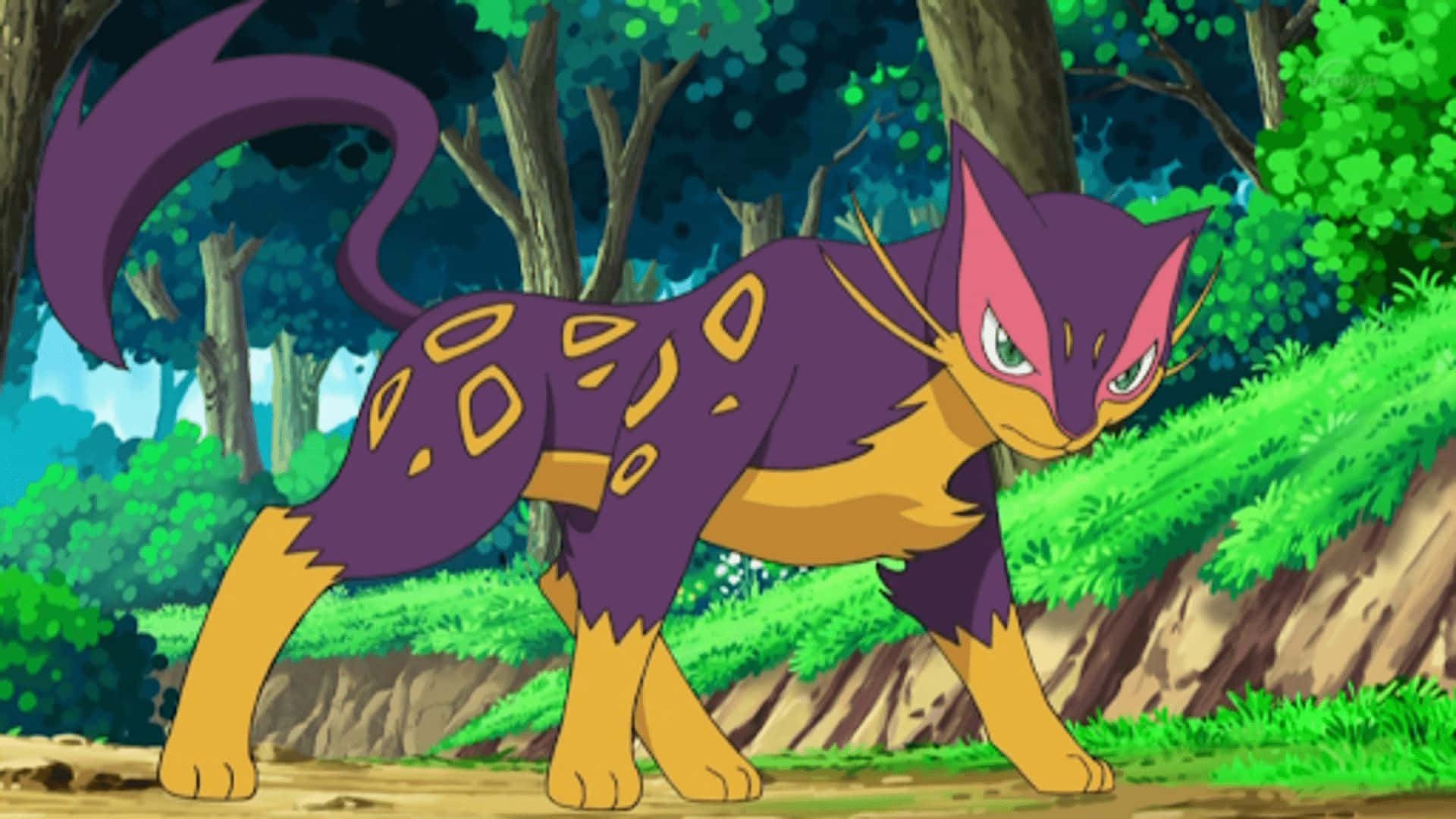Woeste Liepard in Anime Muurpapier