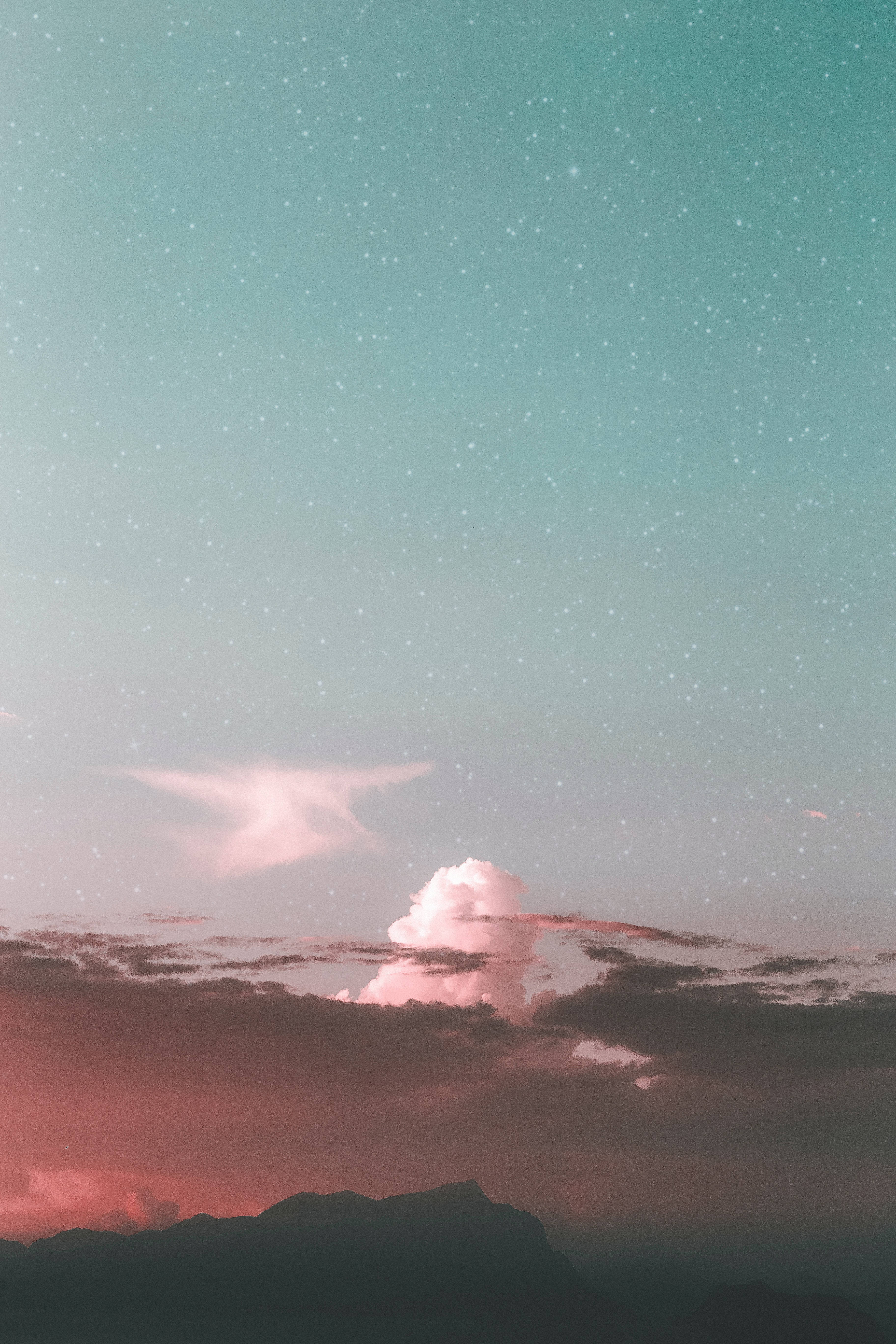 Wolk iPhone Vintage Muurpapier