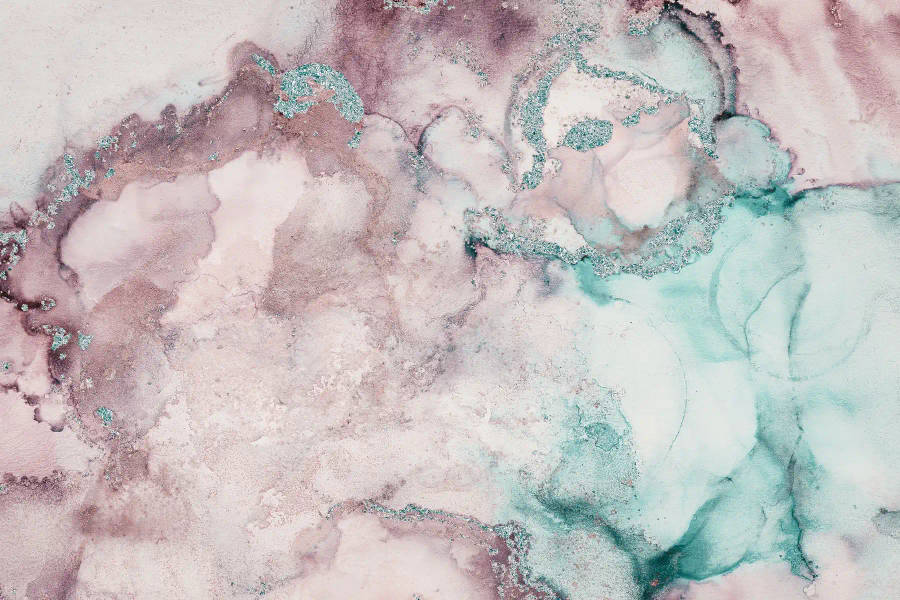 Wollerige Pastel Marmer Splotse Muurpapier