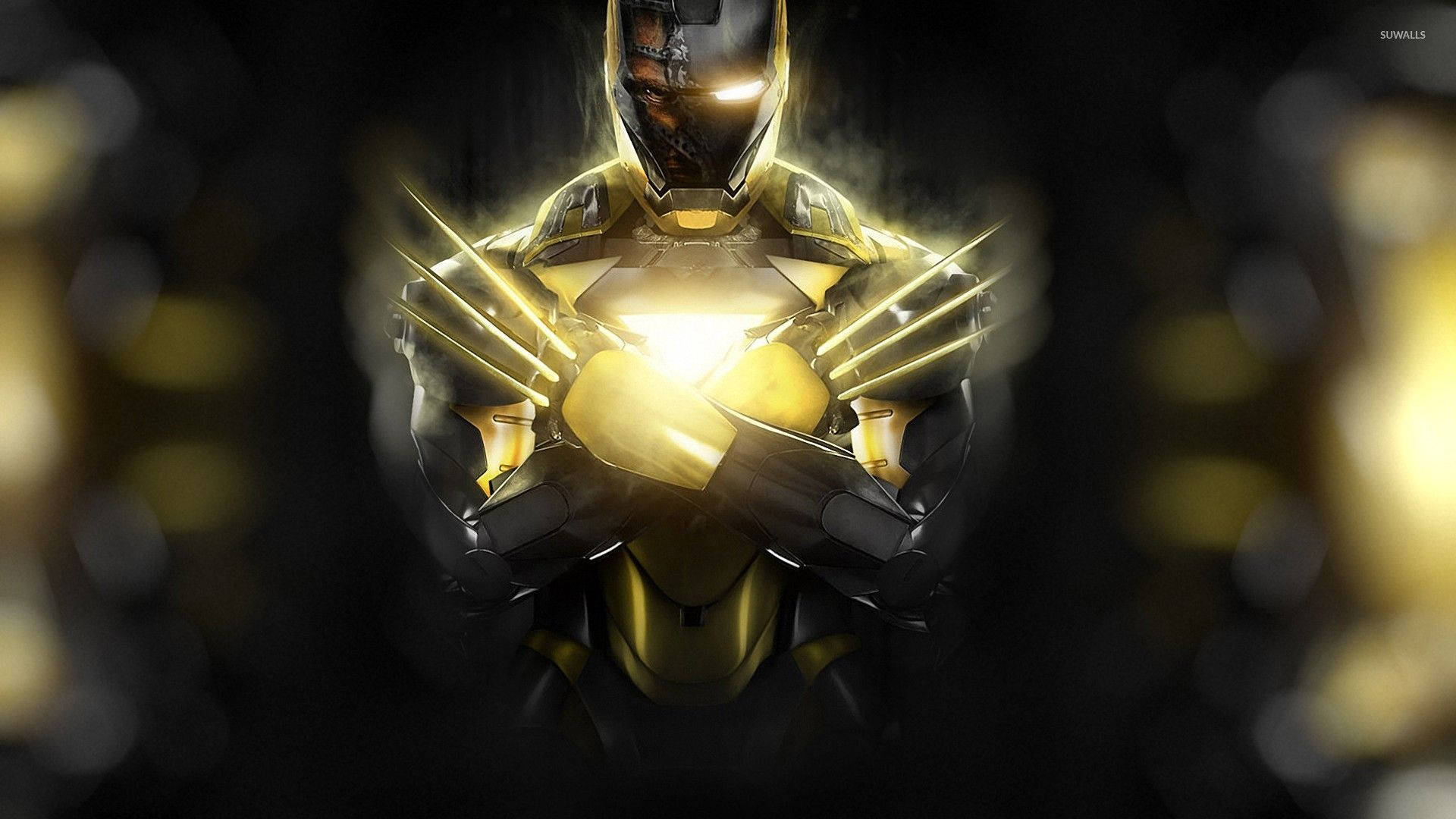 Wolverine Ysterman plakpapier — Iron Man Muurpapier