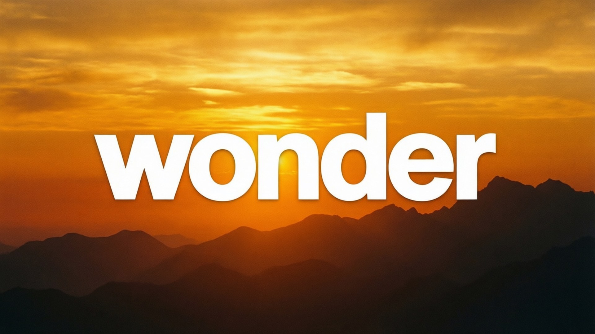 Wonder Sonsondergang Muurpapier