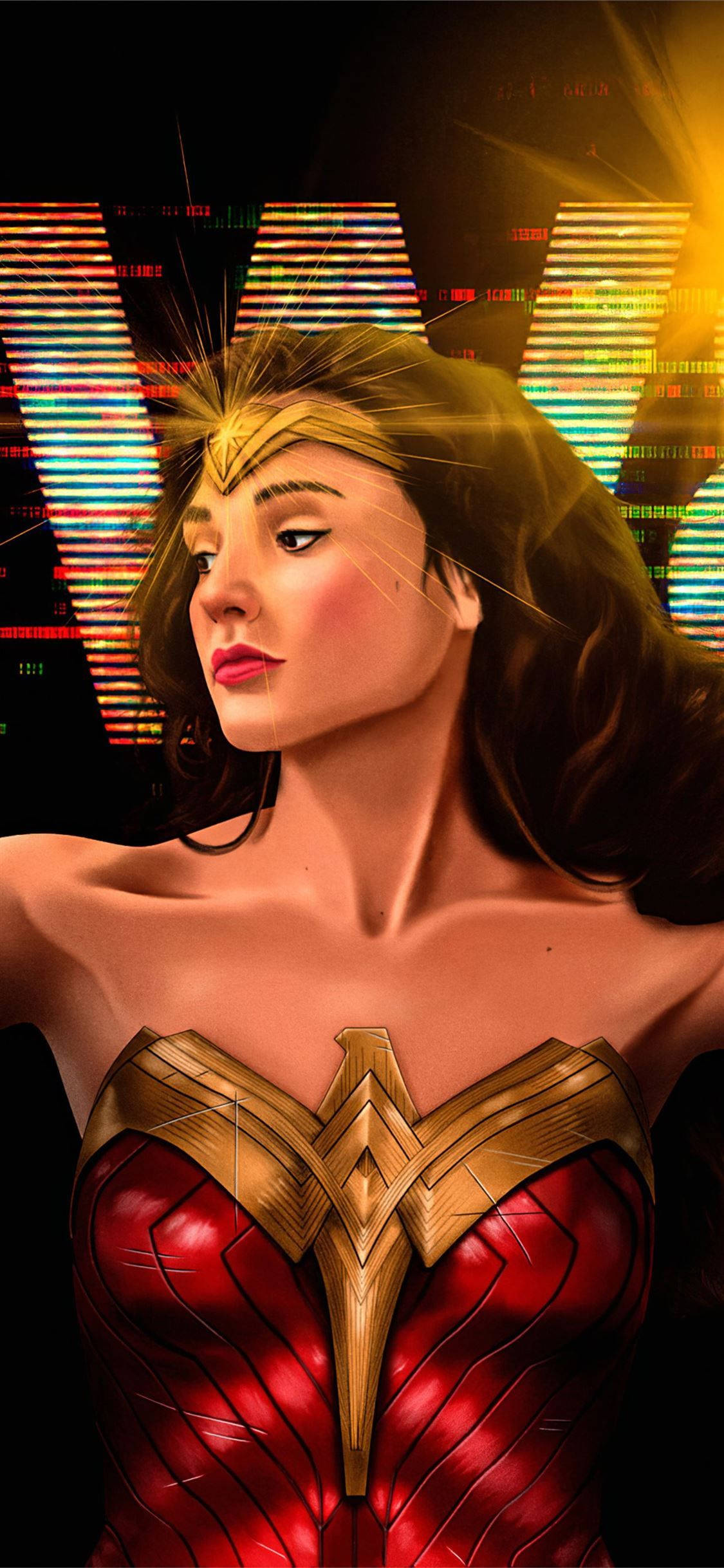 Wonder Woman 1984 Gal Gadot Kuns Muurpapier