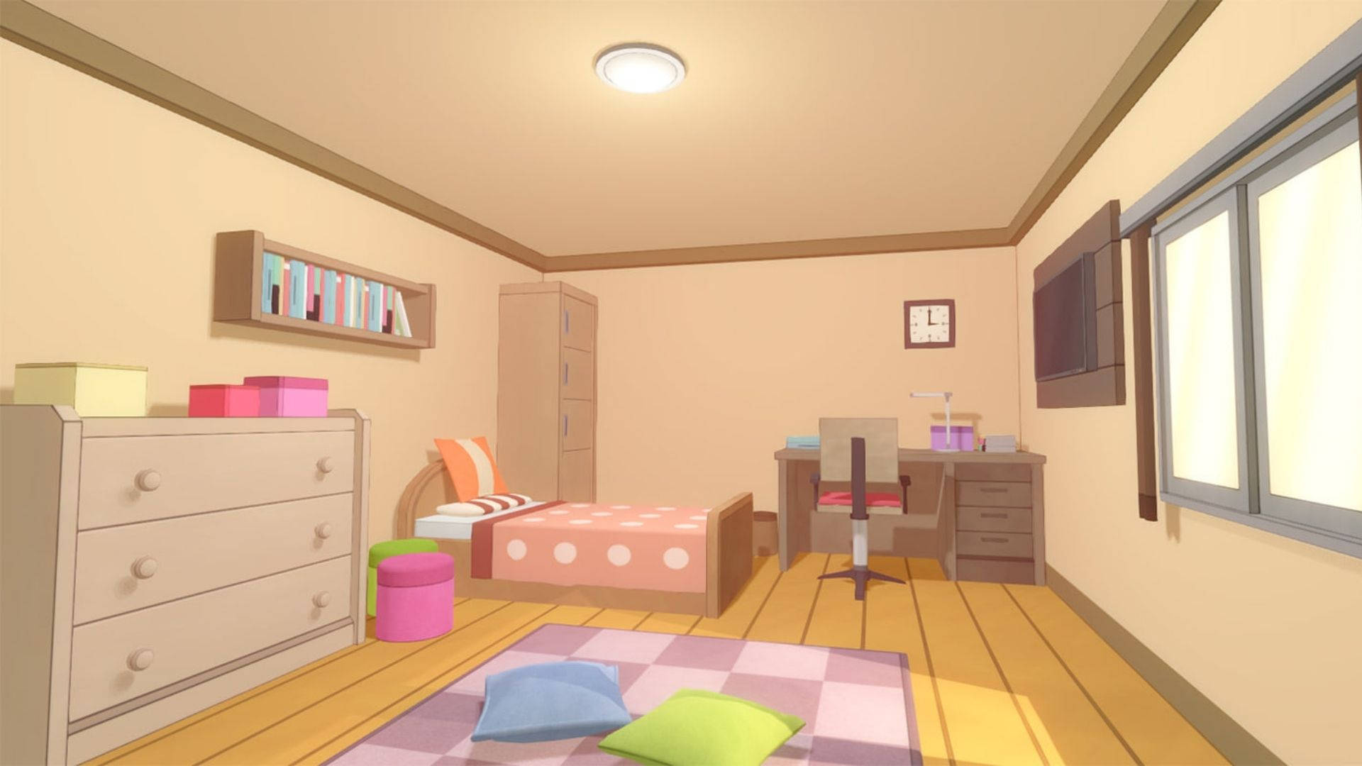 Wonderlike Anime Kamer Muurpapier