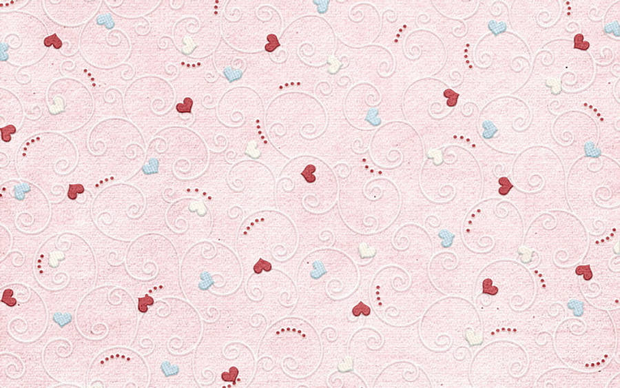 Wonderlike Hart Ligpienk Muurpapier